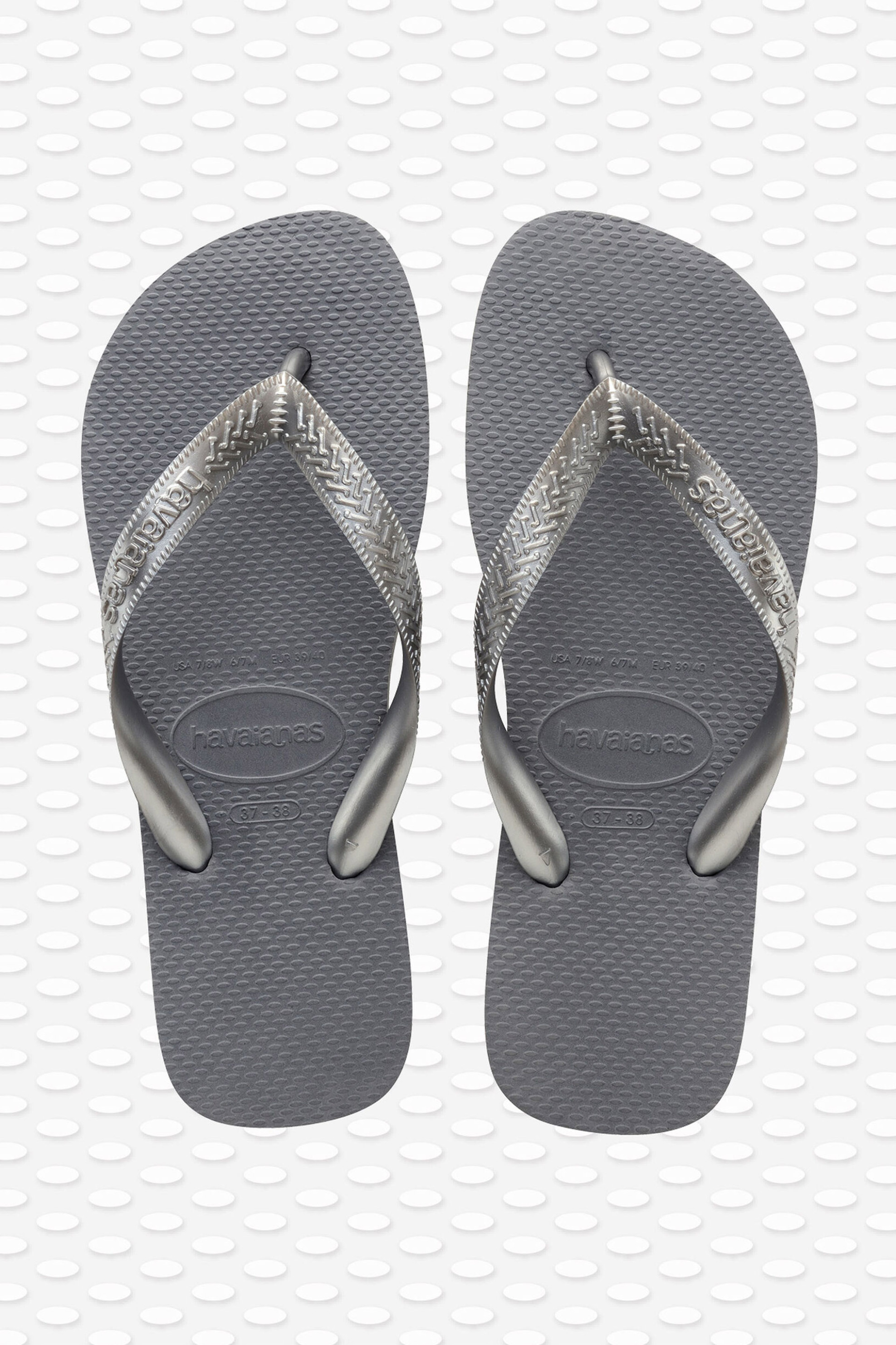 Havaianas γυναικείες σαγιονάρες ''Top Straps'' - 4137428 Γκρι