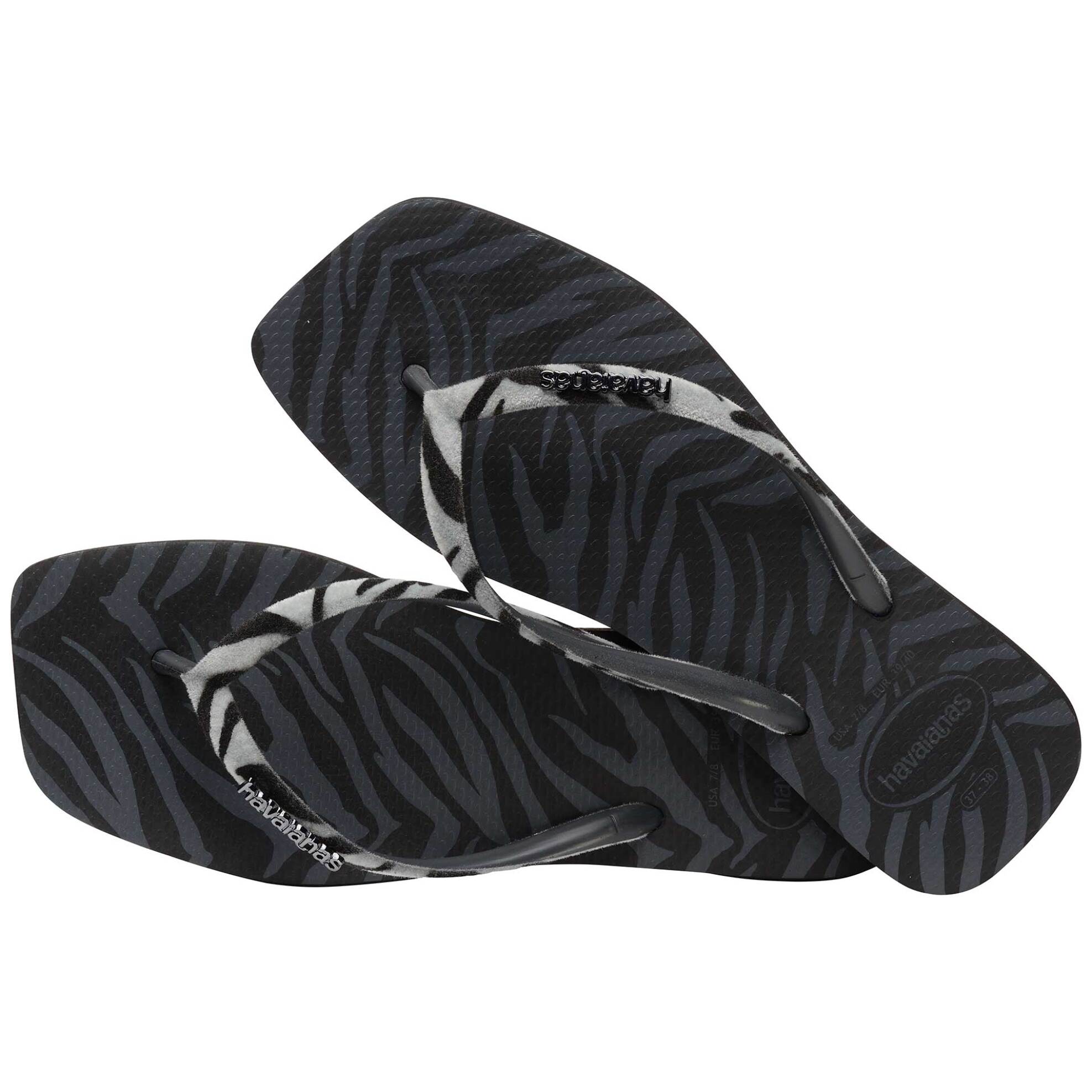 Havaianas Γυναικείες Σαγιονάρες Square Velvet - 4148277 Μαύρο