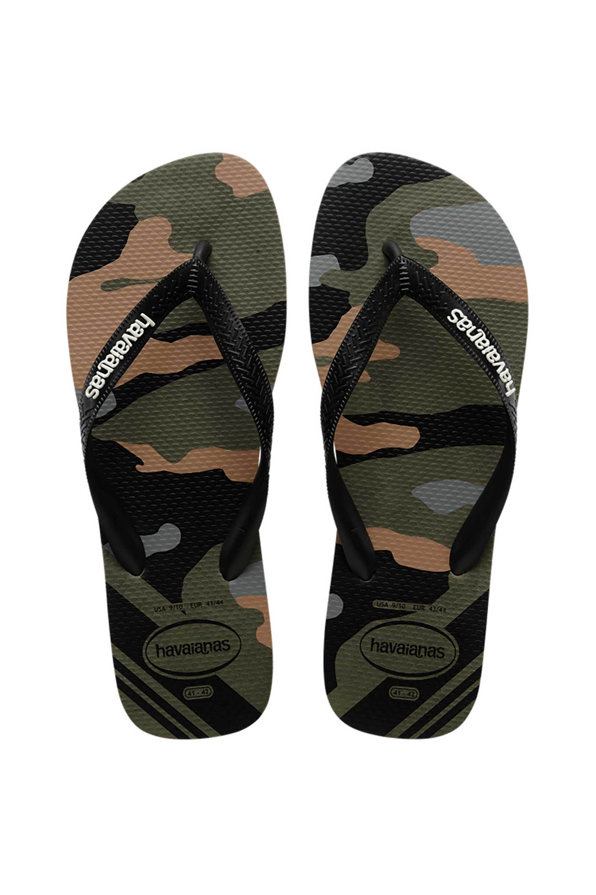 Havaianas ανδρικές σαγιονάρες με military pattern "Camo" - 4141398 Χακί