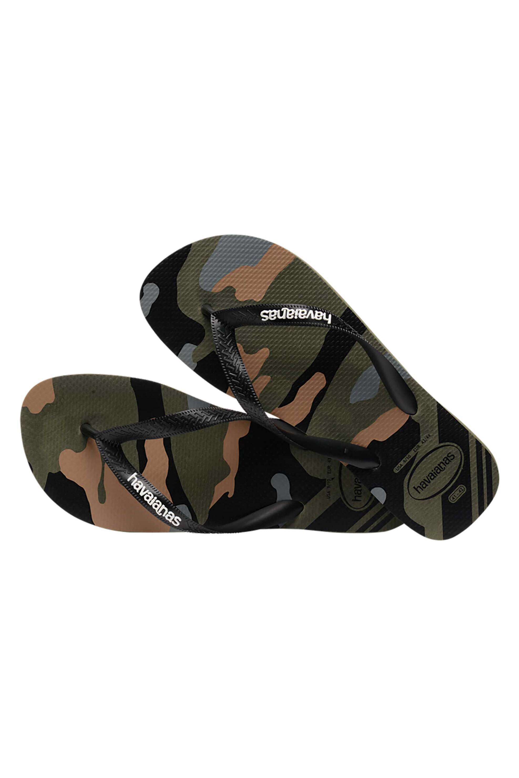 Havaianas Ανδρικές Σαγιονάρες με Military Pattern Camo - 4141398 Χακί