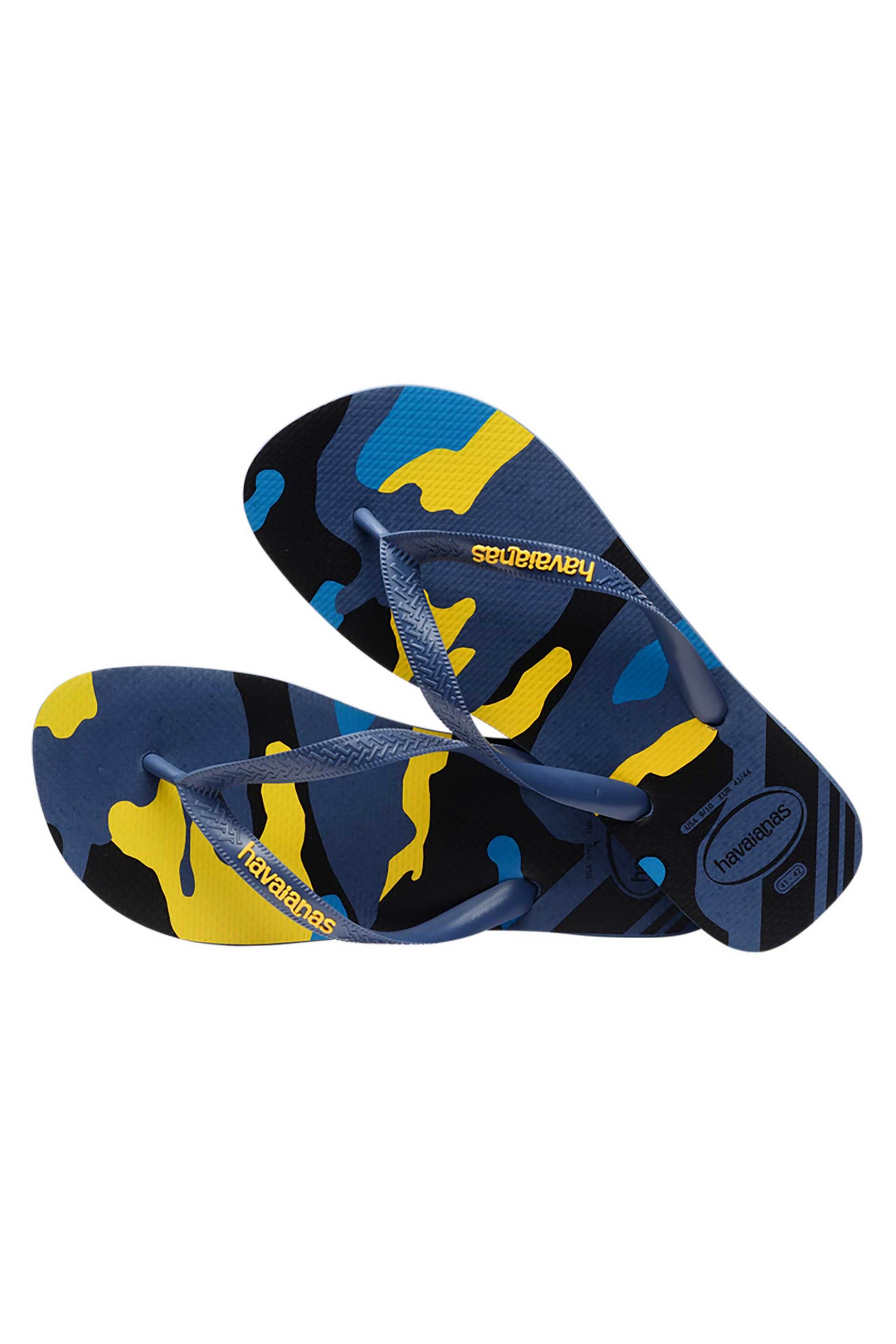 Havaianas Ανδρικές Σαγιονάρες με Military Pattern Camo - 4141398 Μπλε Σκούρο