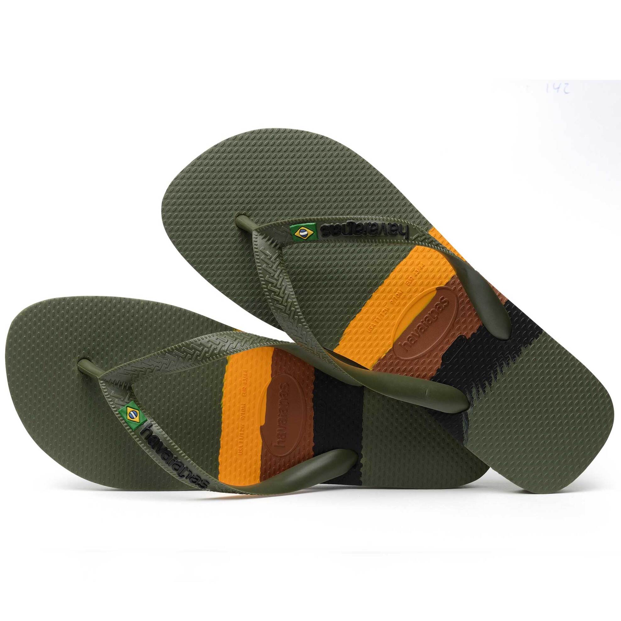 Havaianas Unisex Σαγιονάρες Brasil Tech - 4147239 Χακί