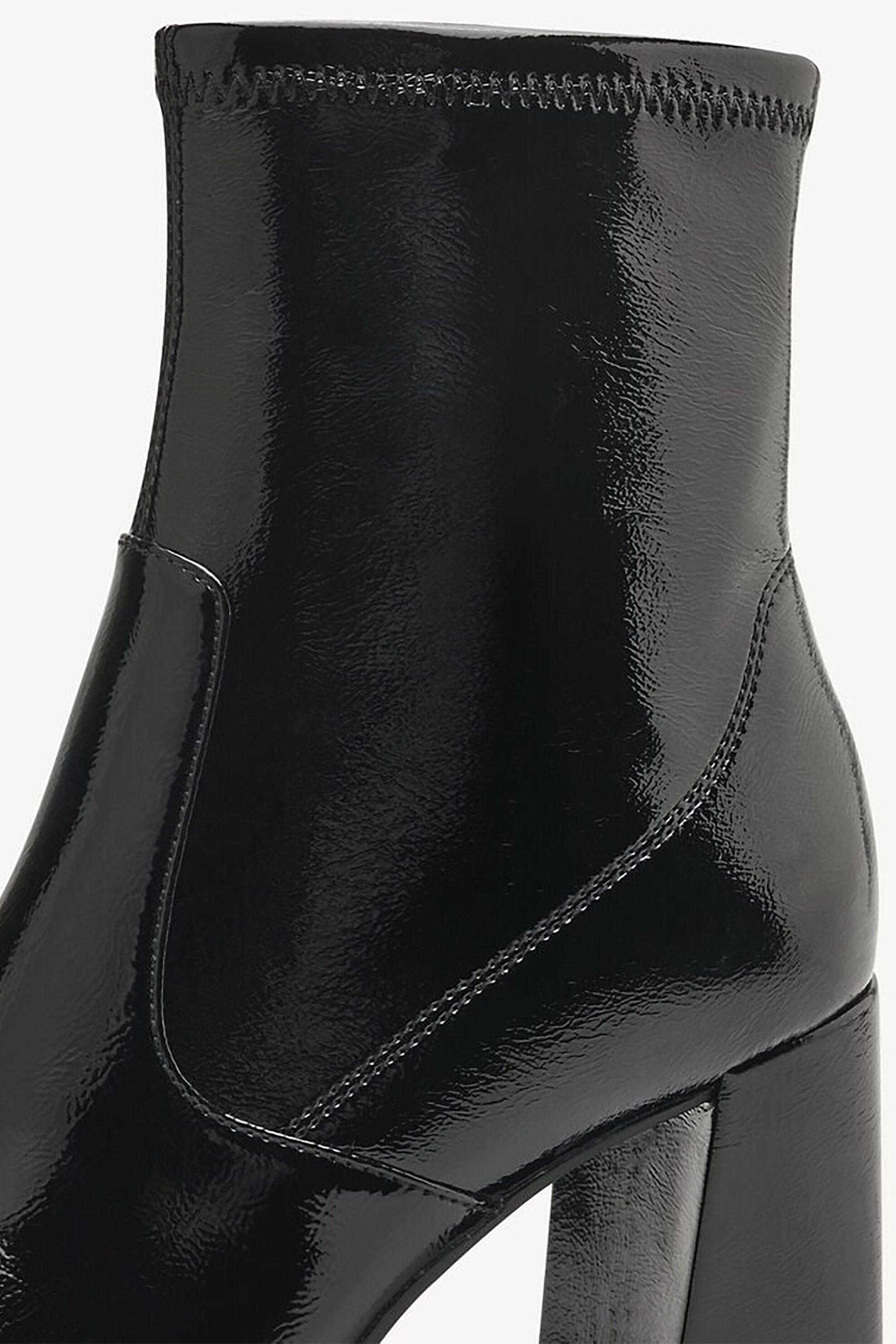 TAMARIS Tamaris γυναικεία μεταλλιζέ μποτάκια με χοντρό τακούνι - 1-25357-41 Μαύρο - 4