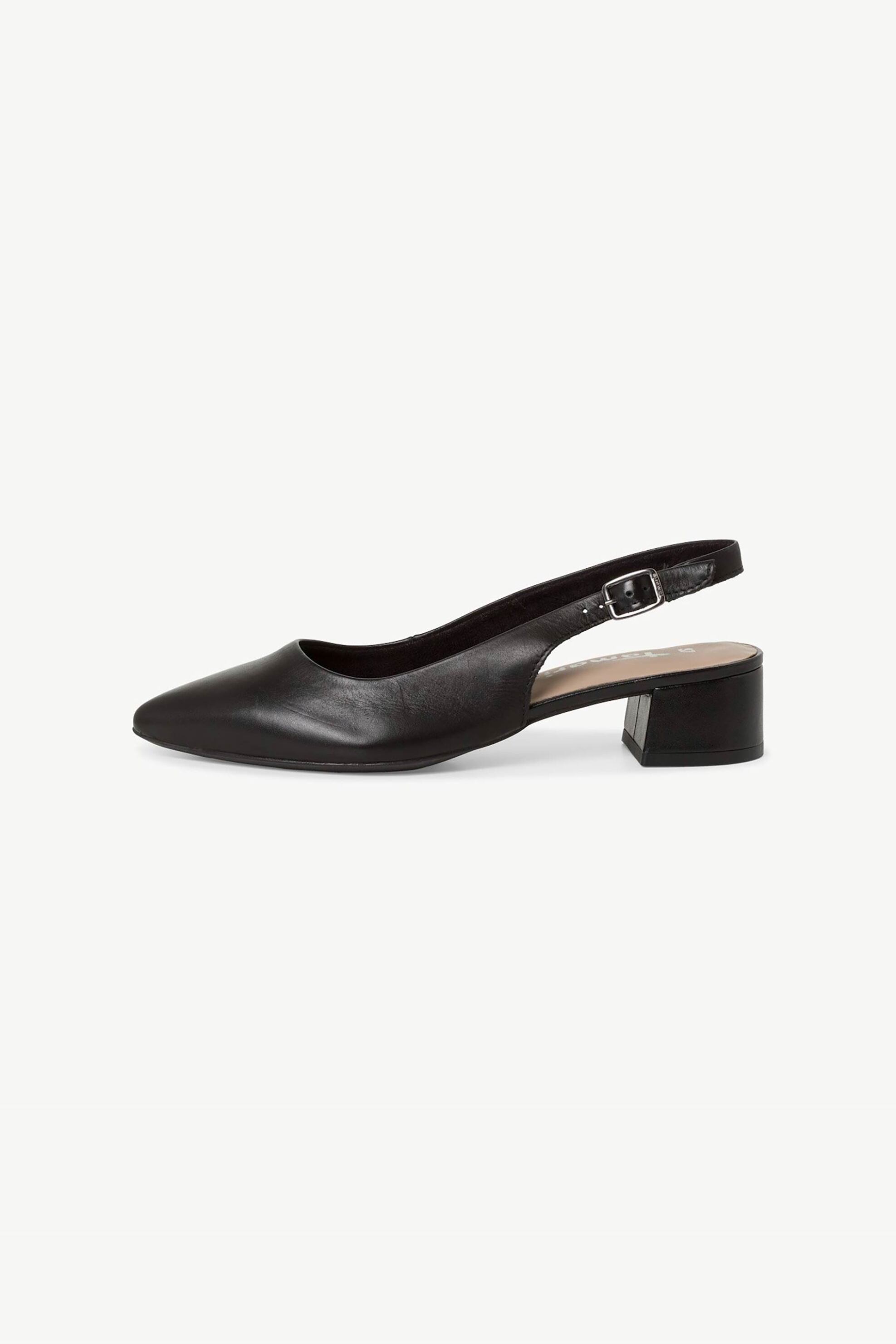 Tamaris γυναικεία slingbacks μονόχρωμα suede - 1-29500-42 Μαύρο