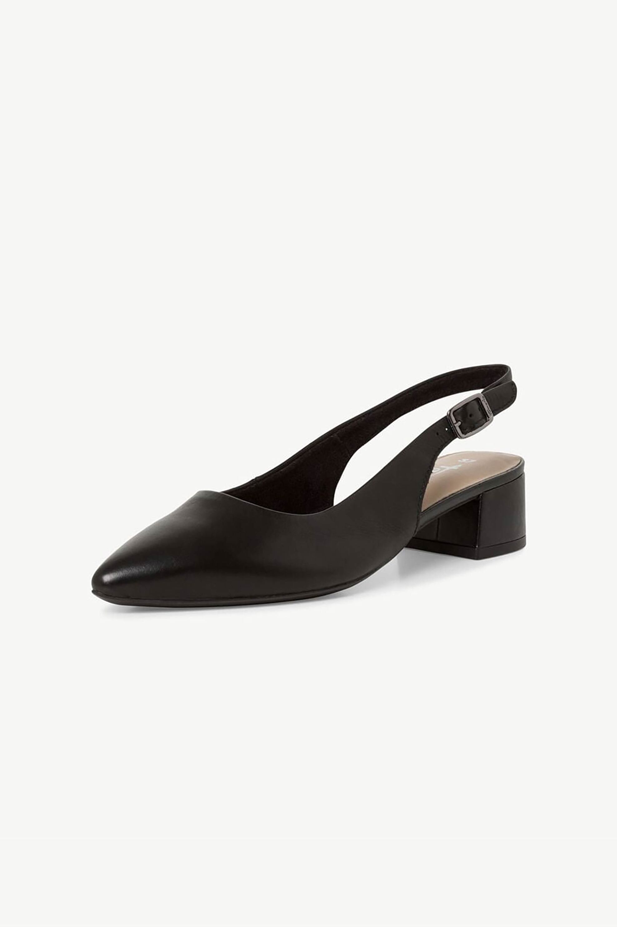 Tamaris γυναικεία slingbacks μονόχρωμα suede - 1-29500-42 Μαύρο φωτογραφία