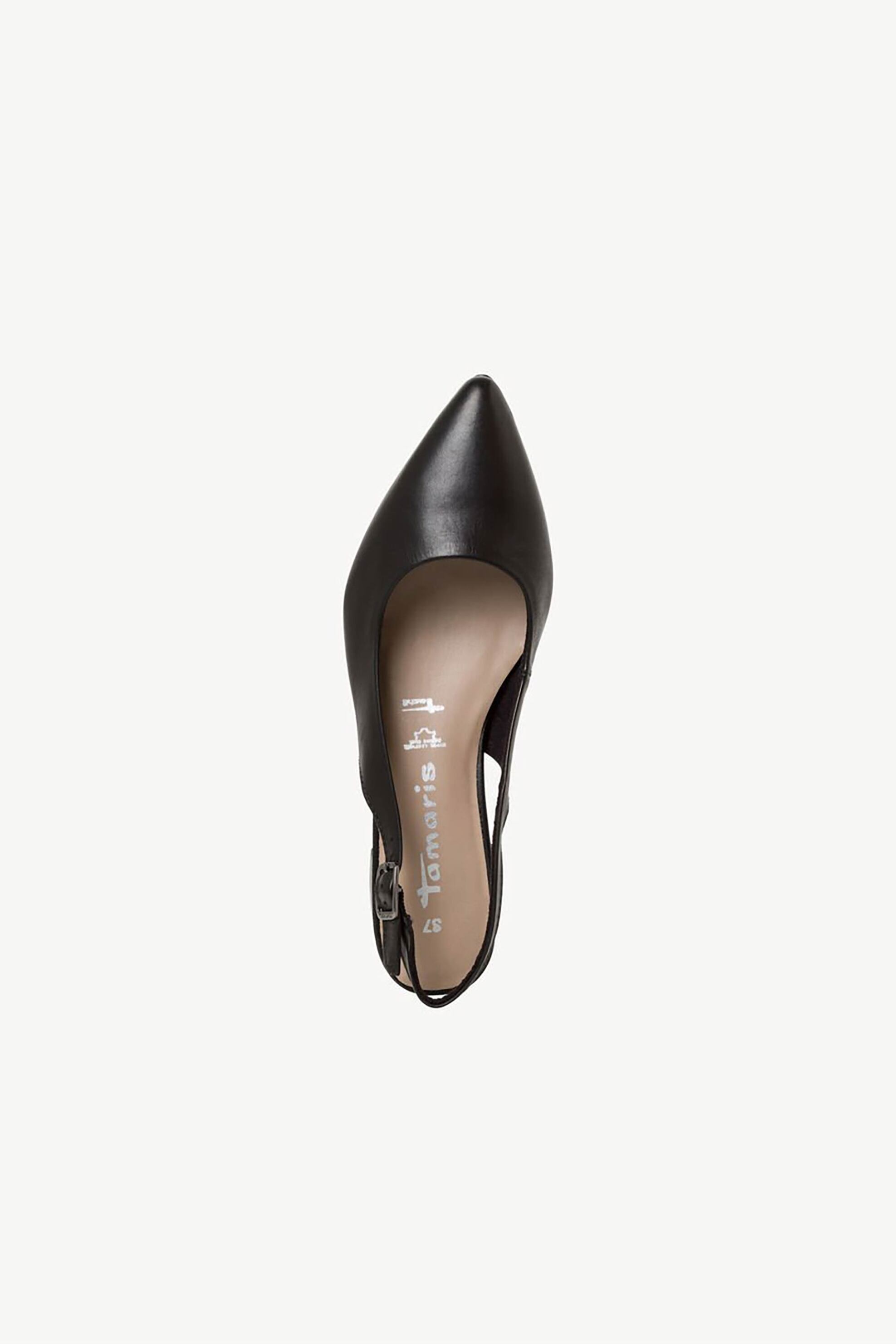 Tamaris γυναικεία slingbacks μονόχρωμα suede - 1-29500-42 Μαύρο φωτογραφία