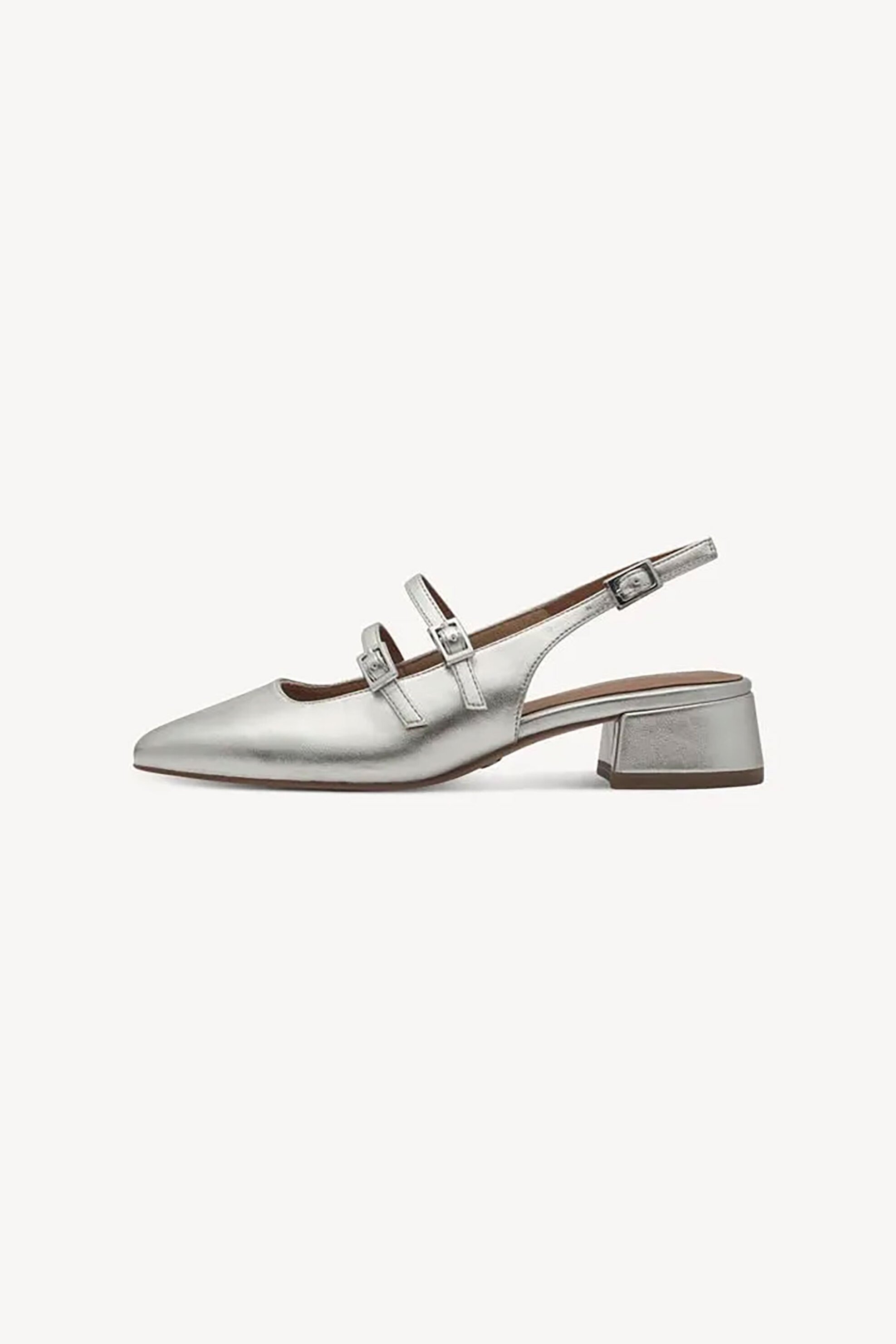 TAMARIS Tamaris γυναικείες μπαλαρίνες slingbacks - 1-29510-44 Ασημί