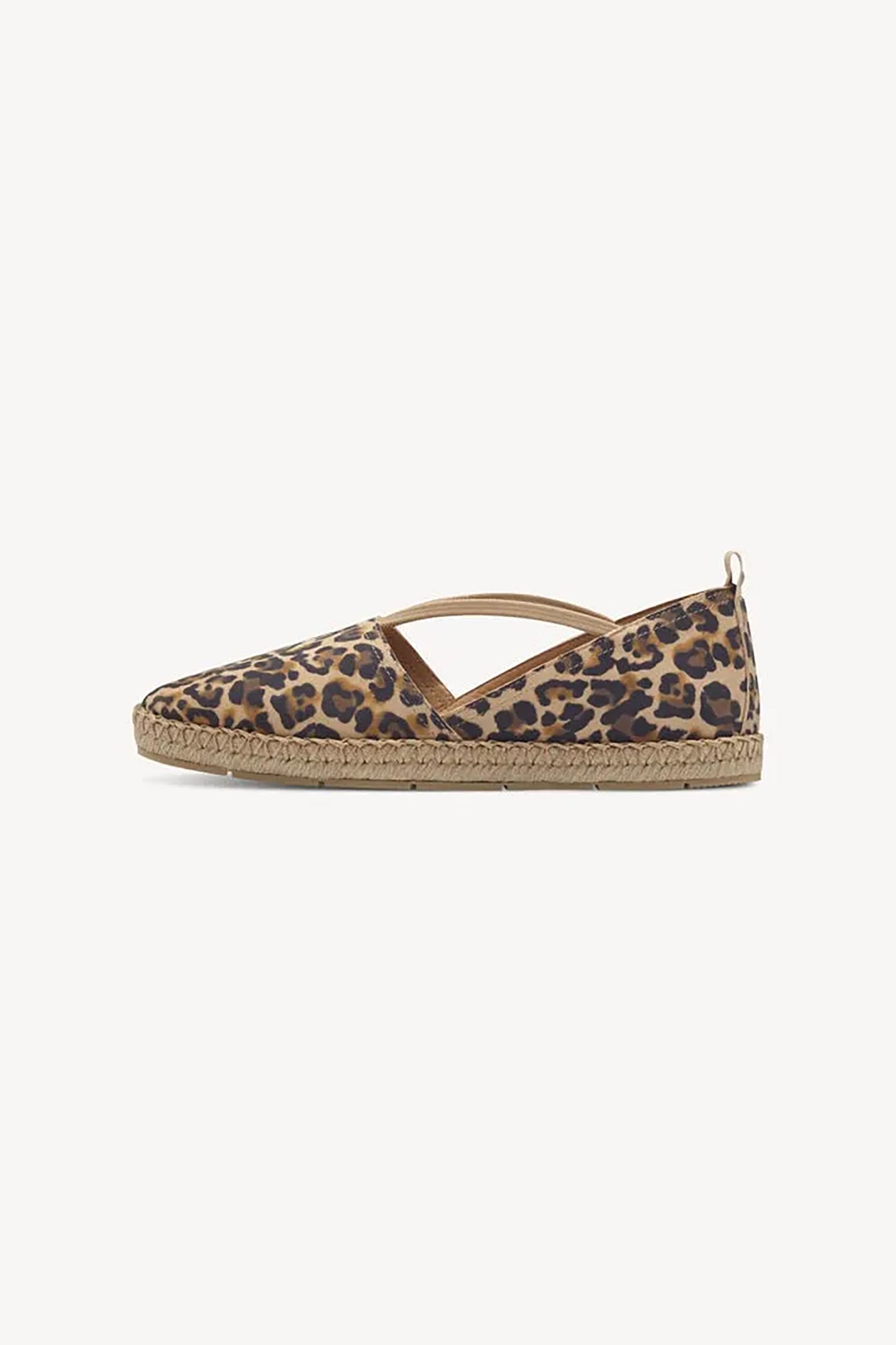 TAMARIS Tamaris γυναικείες δερμάτινες εσπαντρίγιες με leopard print - 1-24620-44 Καφέ