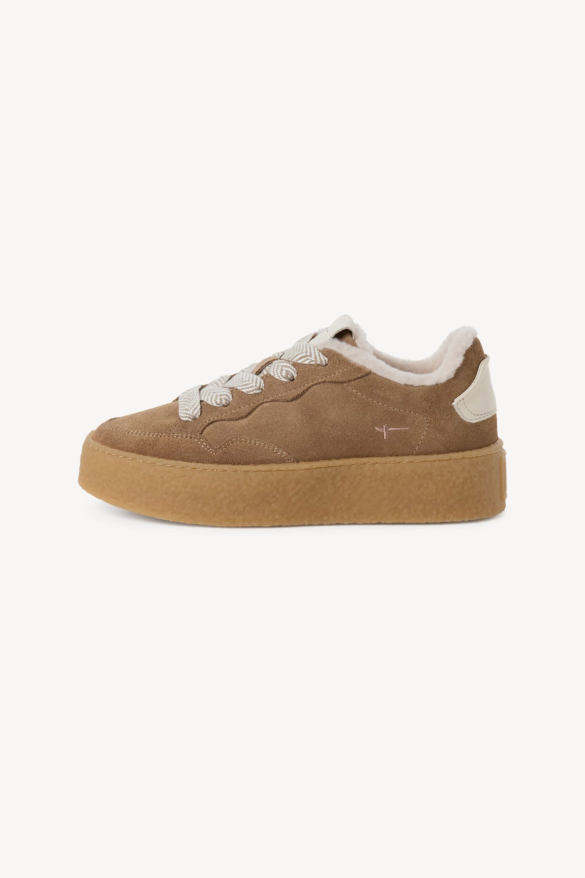 Tamaris γυναικεία δερμάτινα sneakers - 1-23706-47 Καφέ Ανοιχτό