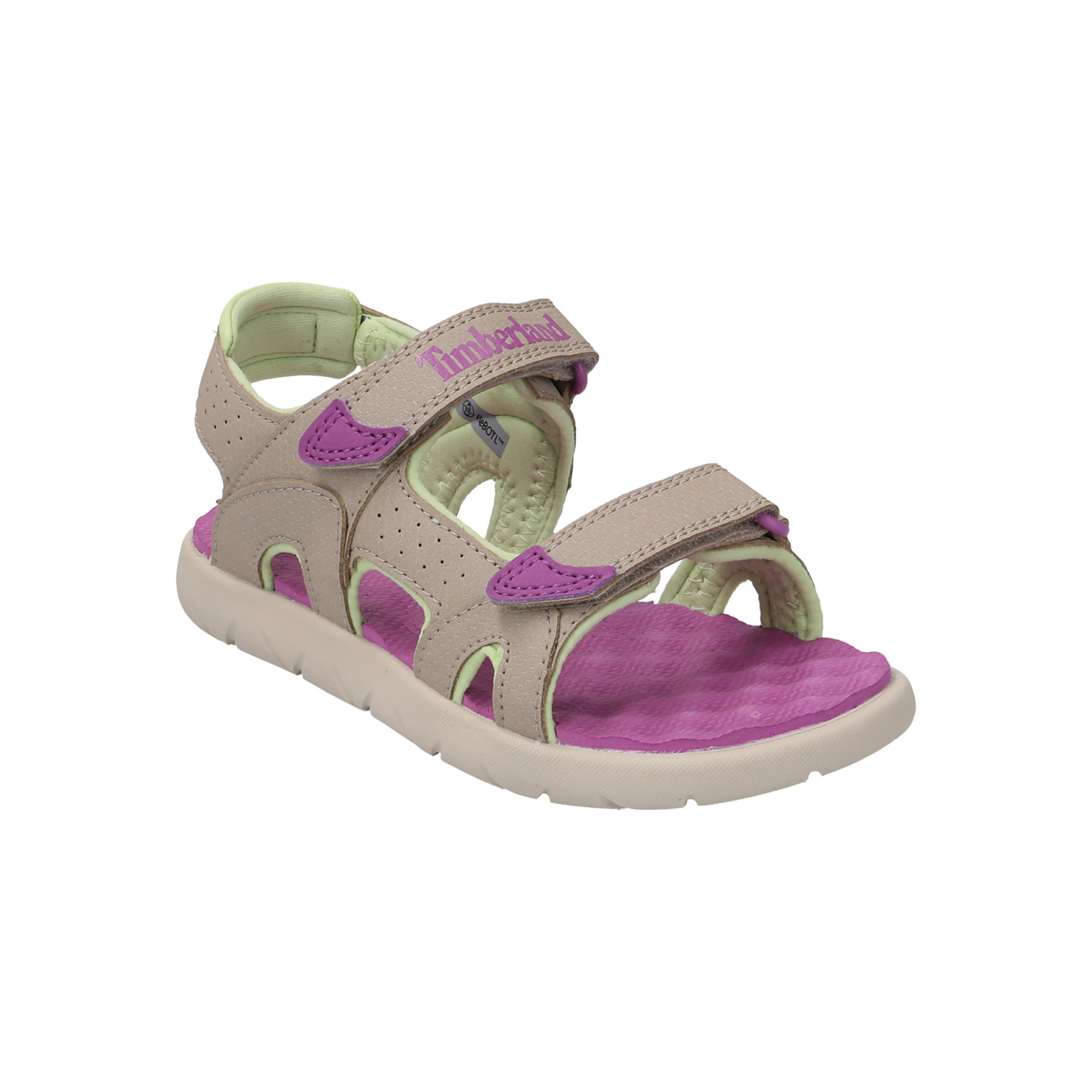 Timberland Βρεφικά Πέδιλα με Logo Print Και Velcro Perkins 2 - Tb0A2J8Gk511 Μπεζ