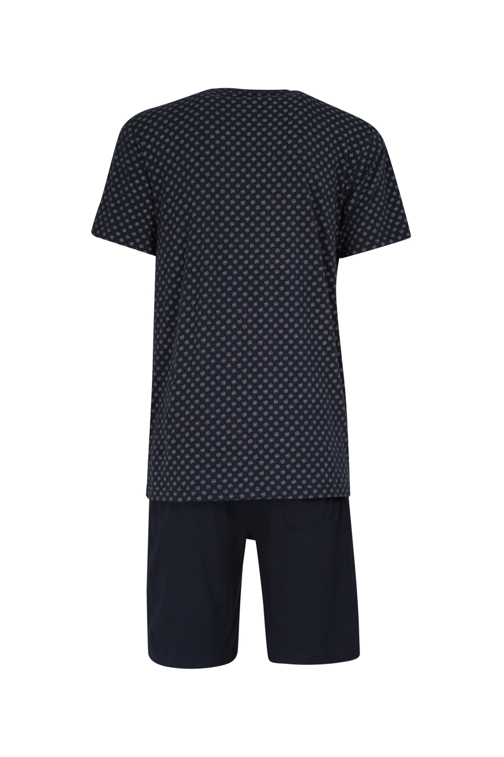 Bugatti ανδρική πιτζάμα με all-over print - 56091-48/58 Μπλε Σκούρο φωτογραφία