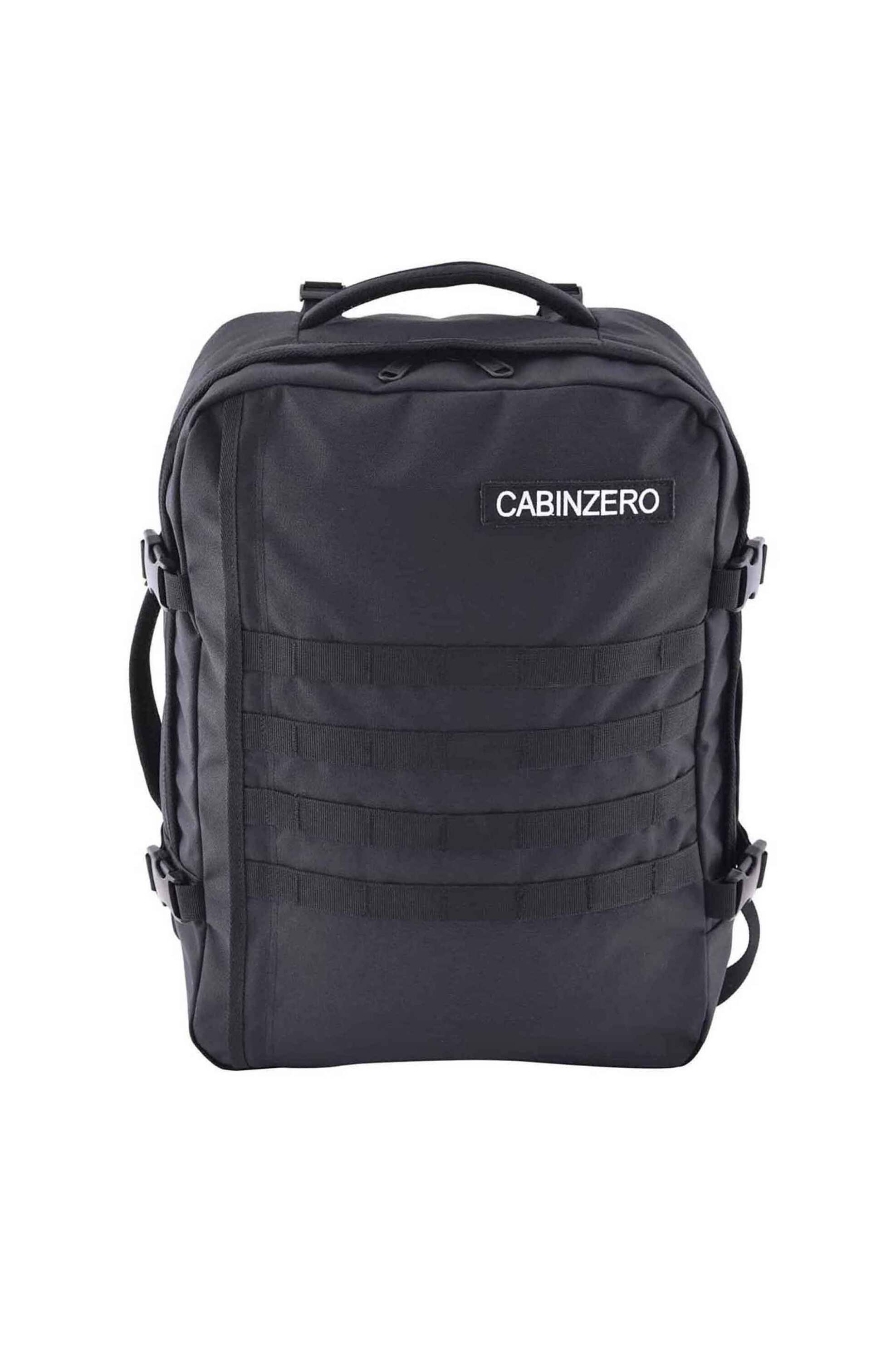Ανδρική Μόδα > Ανδρικές Τσάντες > Ανδρικά Σακίδια & Backpacks Cabin Zero unisex backpack μονόχρωμο με πλέγμα μπροστά και logo patch "Military 36L" - CZ181401
