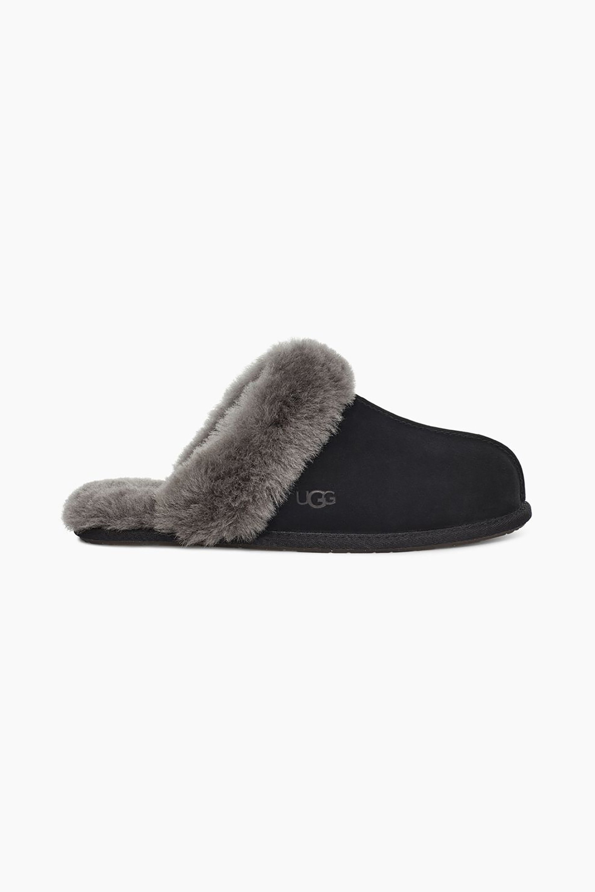 UGG Ugg γυναικείες παντόφλες με γουνάκι ''Scuffette II' - 1106872 Μαύρο