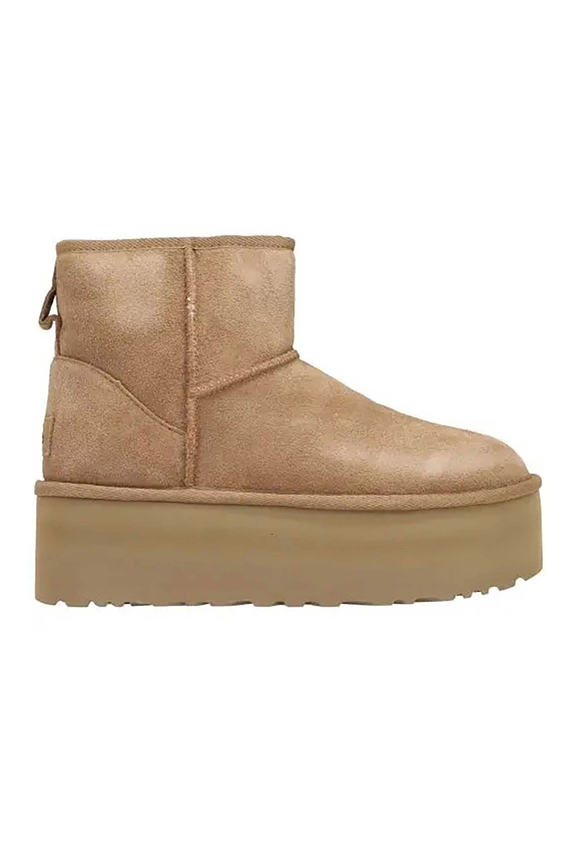 UGG Ugg γυναικεία suede μποτάκια "Classic Mini Platform" - 1134991 Καμηλό