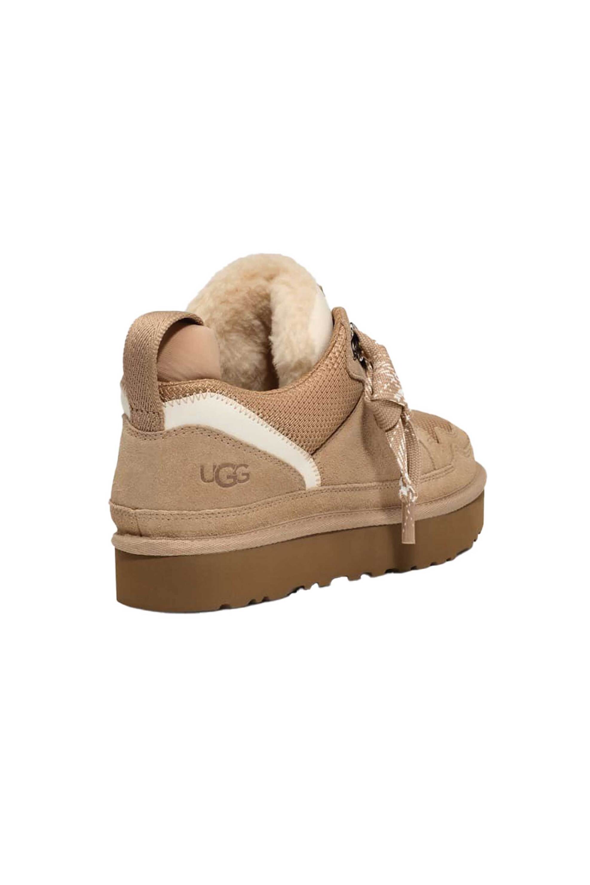 UGG Ugg γυναικεία sneaker με καρό κορδόνια "Lowmel" - 1144032 Μπεζ - 3