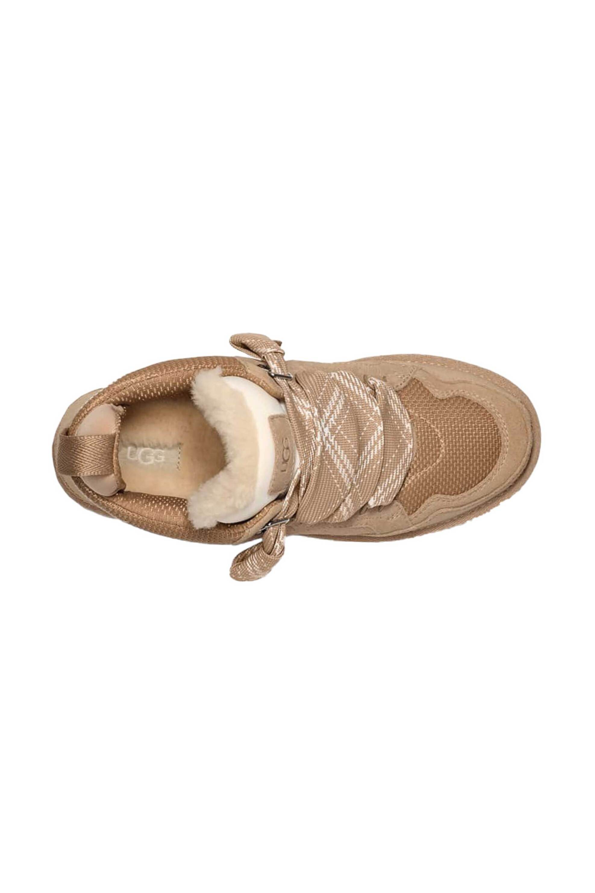 UGG Ugg γυναικεία sneaker με καρό κορδόνια "Lowmel" - 1144032 Μπεζ - 4