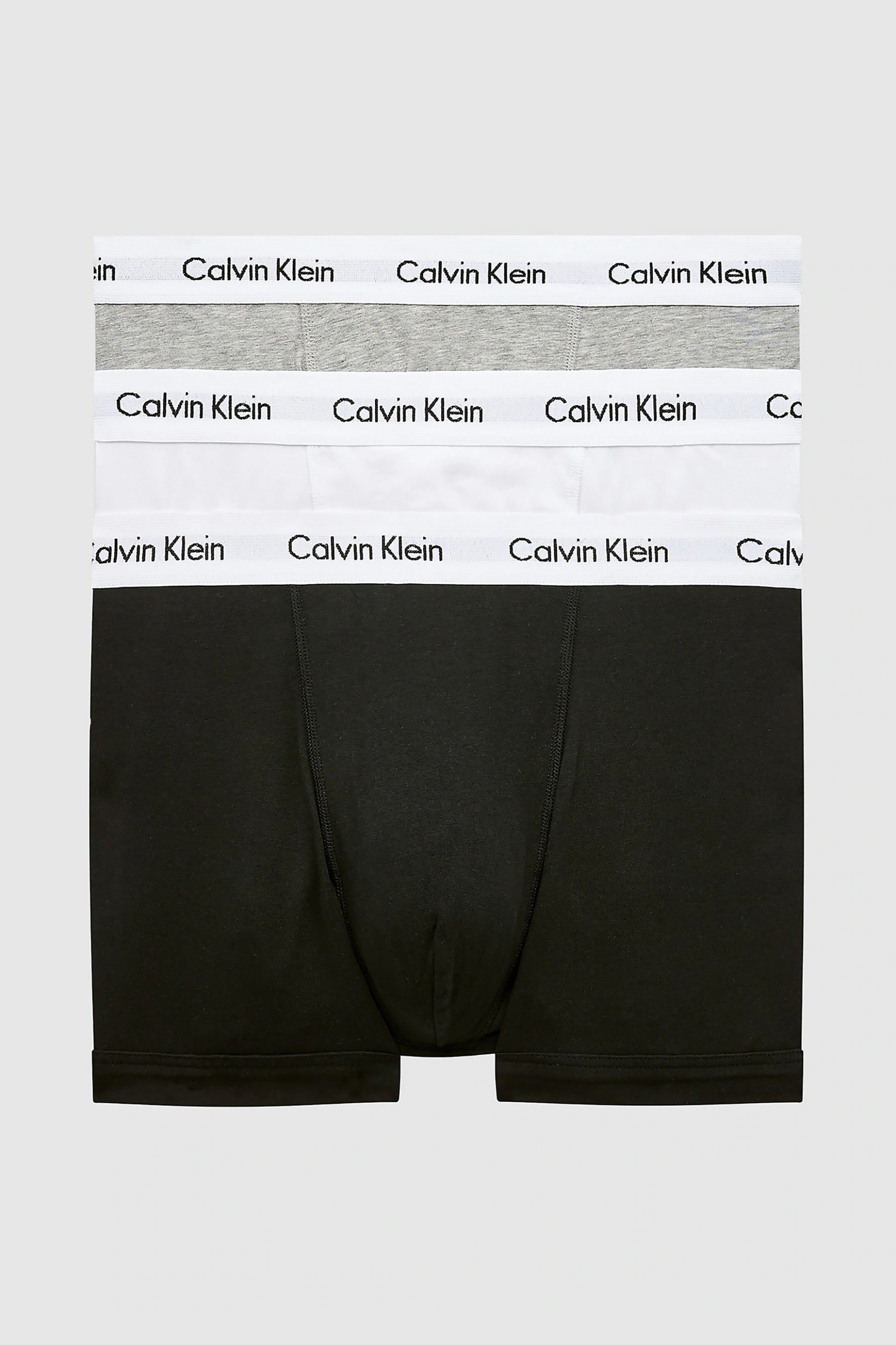 CALVIN KLEIN Calvin Klein ανδρικό σετ εσωρούχων boxer με λογότυπο στο λάστιχο (3 τεμάχια) - 0000U2664G Γκρι