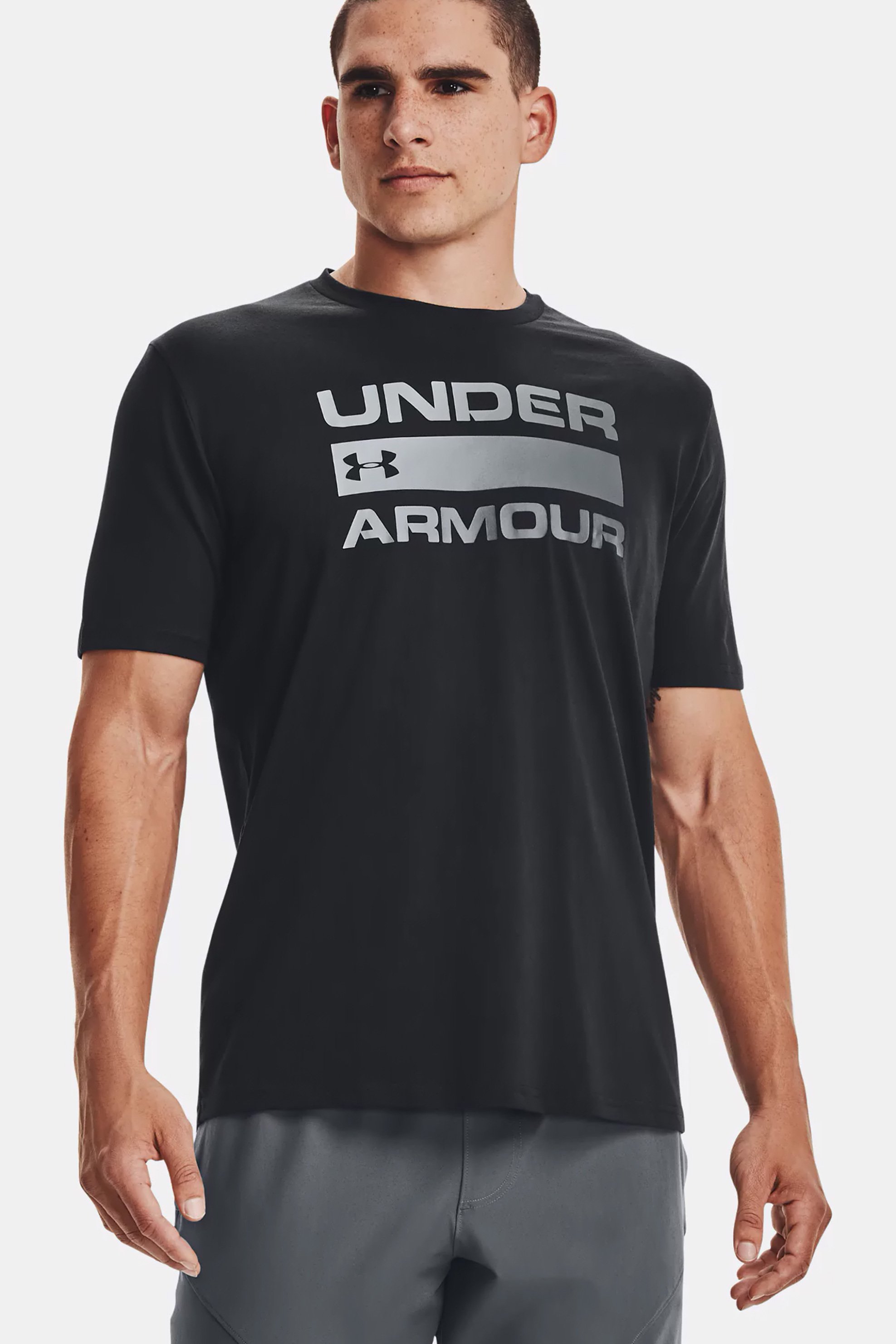 Under Armour ανδρικό T-shirt με logo print "Team Issue Wordmark" - 1329582 Μαύρο