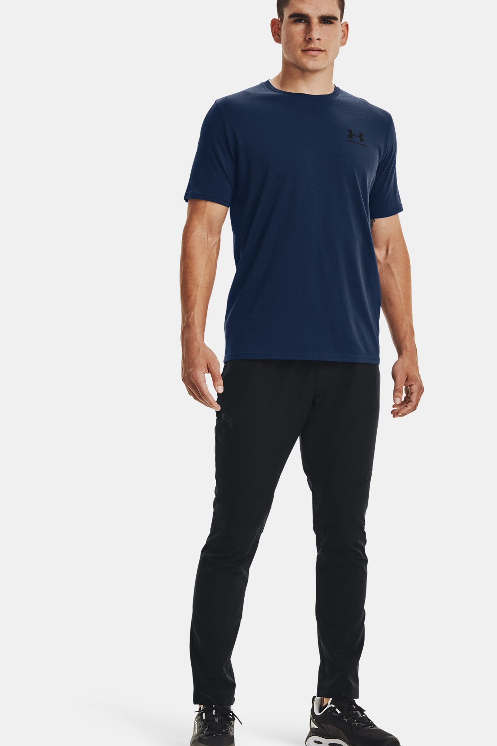 Άνδρας > ΡΟΥΧΑ > Μπλούζες > T-Shirts Under Armour ανδρικό T-shirt με logo print "UA Sportstyle" - 1326799 Μπλε Σκούρο