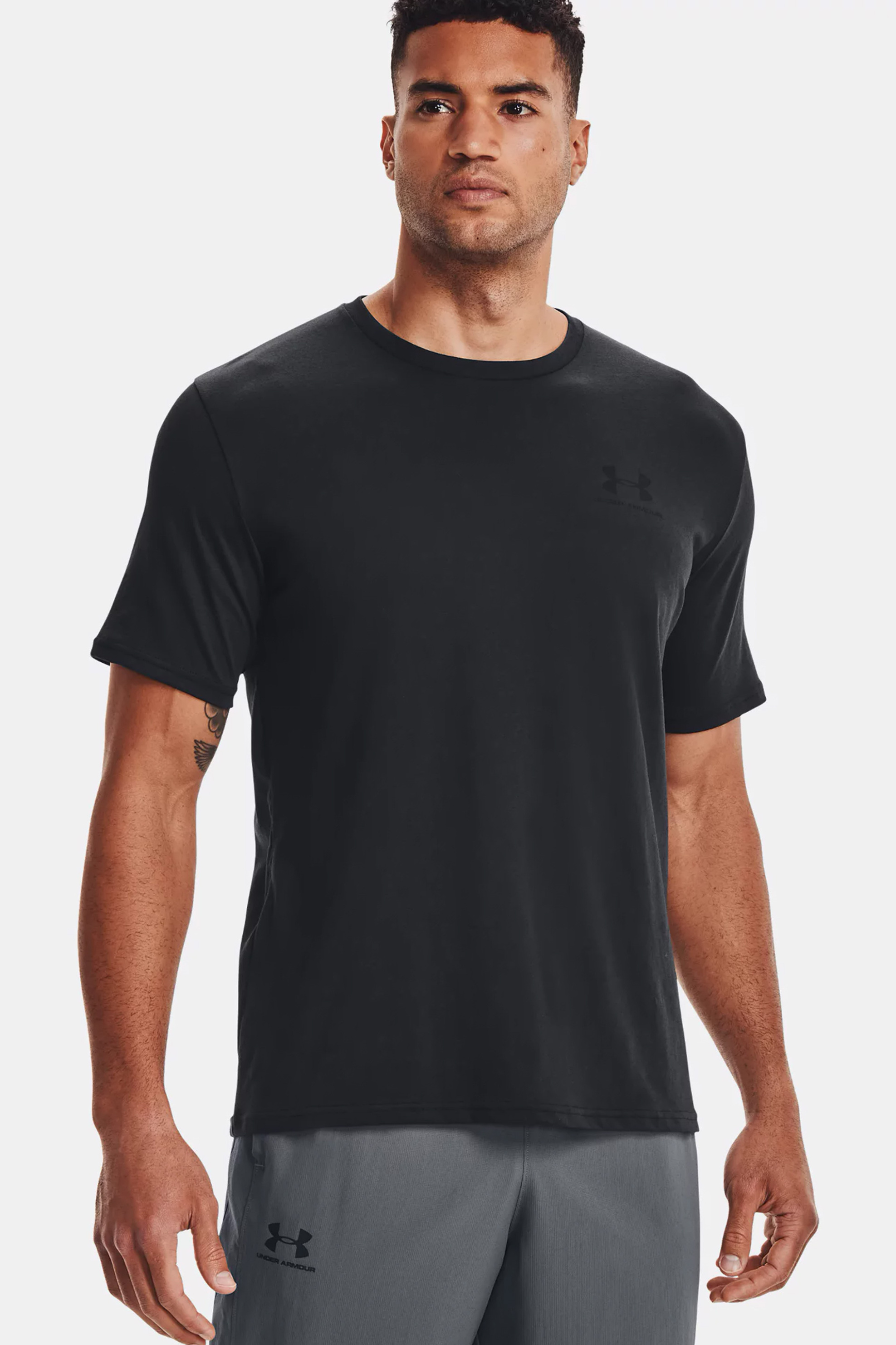 Under Armour ανδρικό T-shirt με logo print "UA Sportstyle" - 1326799 Μαύρο