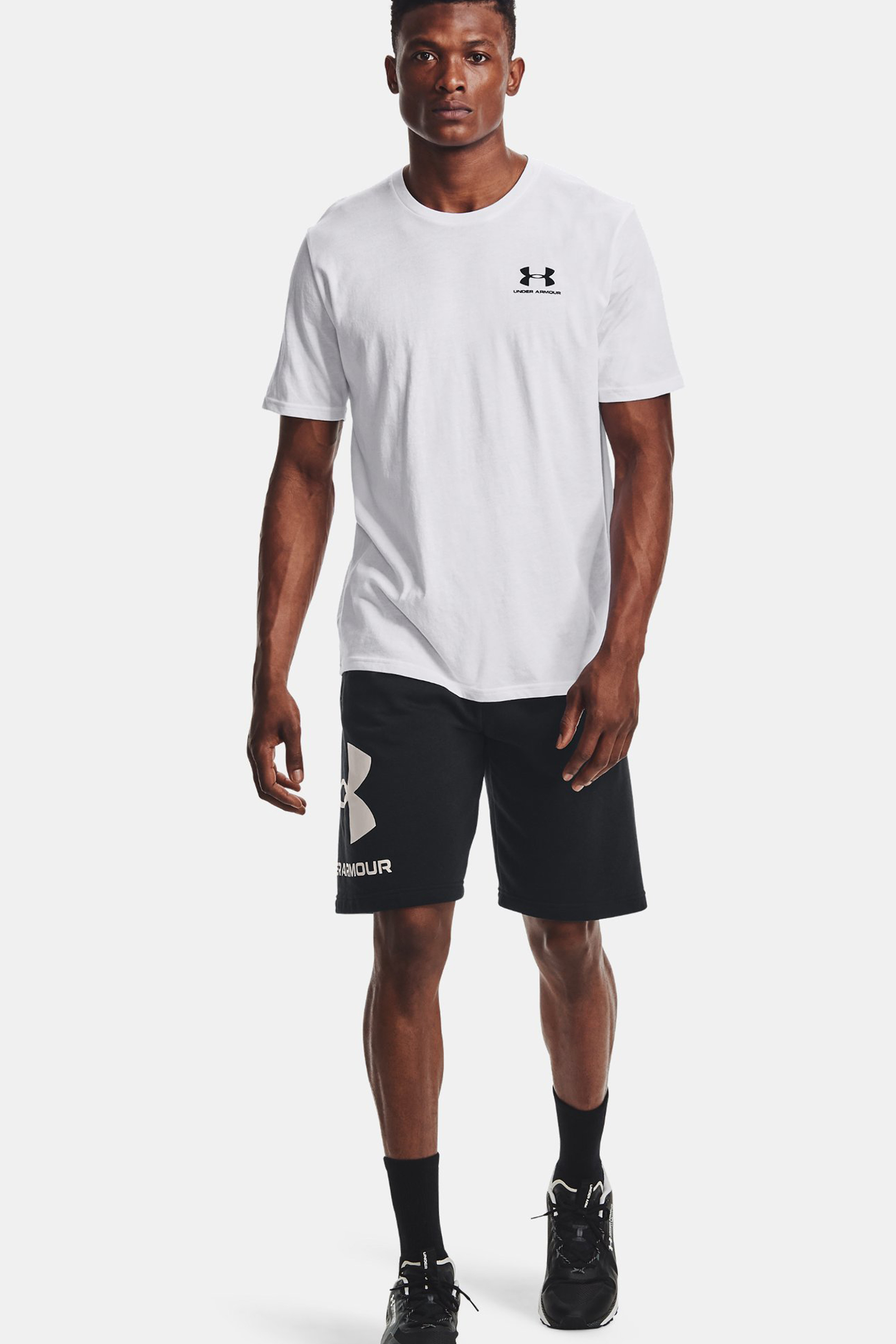 Άνδρας > ΡΟΥΧΑ > Μπλούζες > T-Shirts Under Armour ανδρικό T-shirt με logo print "UA Sportstyle" - 1326799 Λευκό