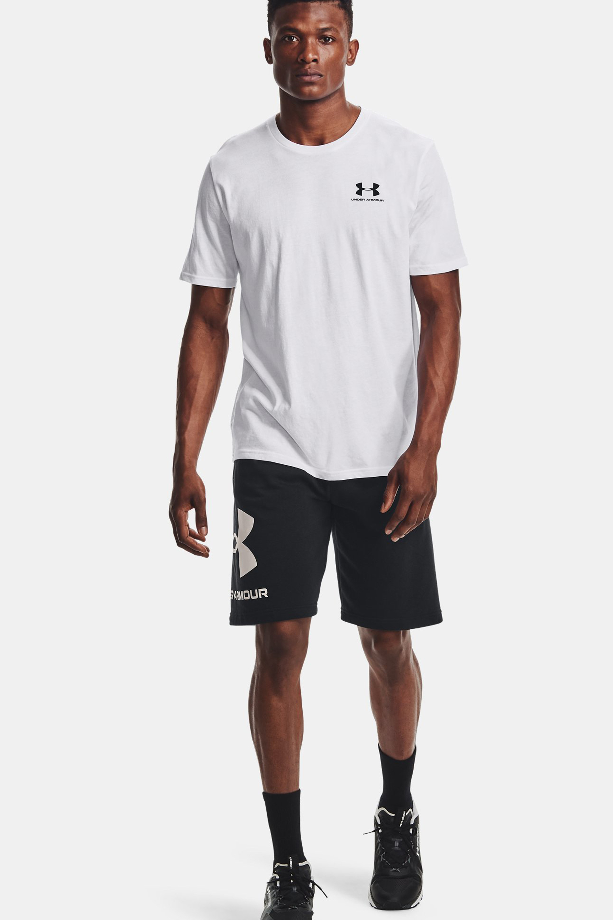 UNDER ARMOUR Under Armour ανδρικό T-shirt με logo print "UA Sportstyle" - 1326799 Λευκό