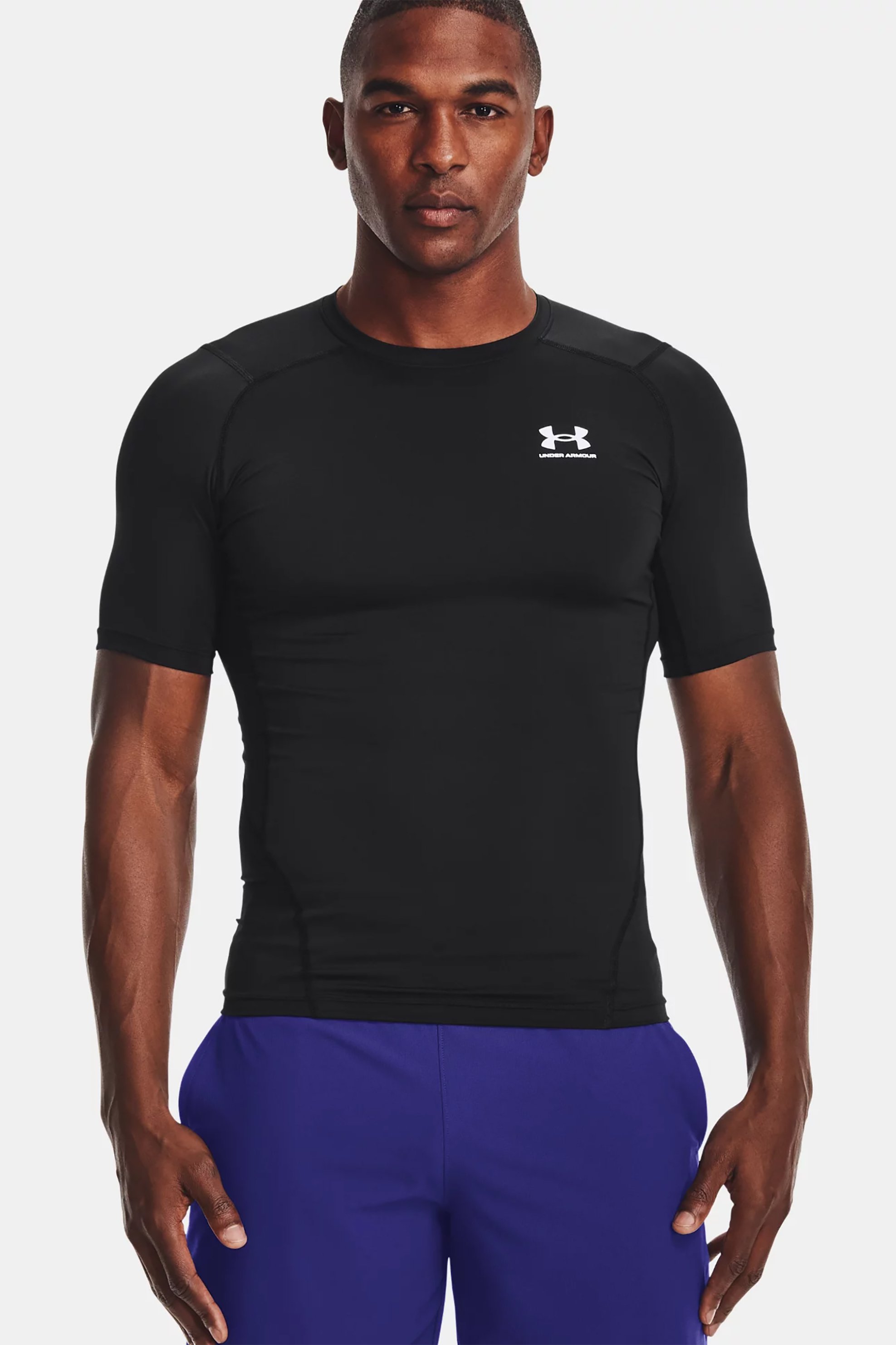 Under Armour ανδρικό T-shirt με logo print "HeatGear®" - 1361518 Μαύρο