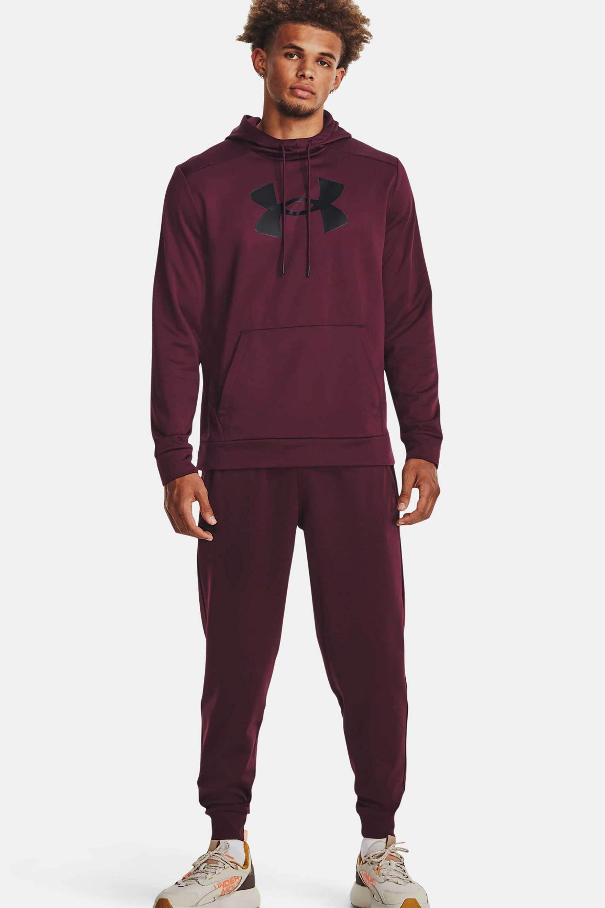 UNDER ARMOUR Under Armour ανδρικό παντελόνι φόρμας με λογότυπο Loose Fit - 1373362 Μπορντό