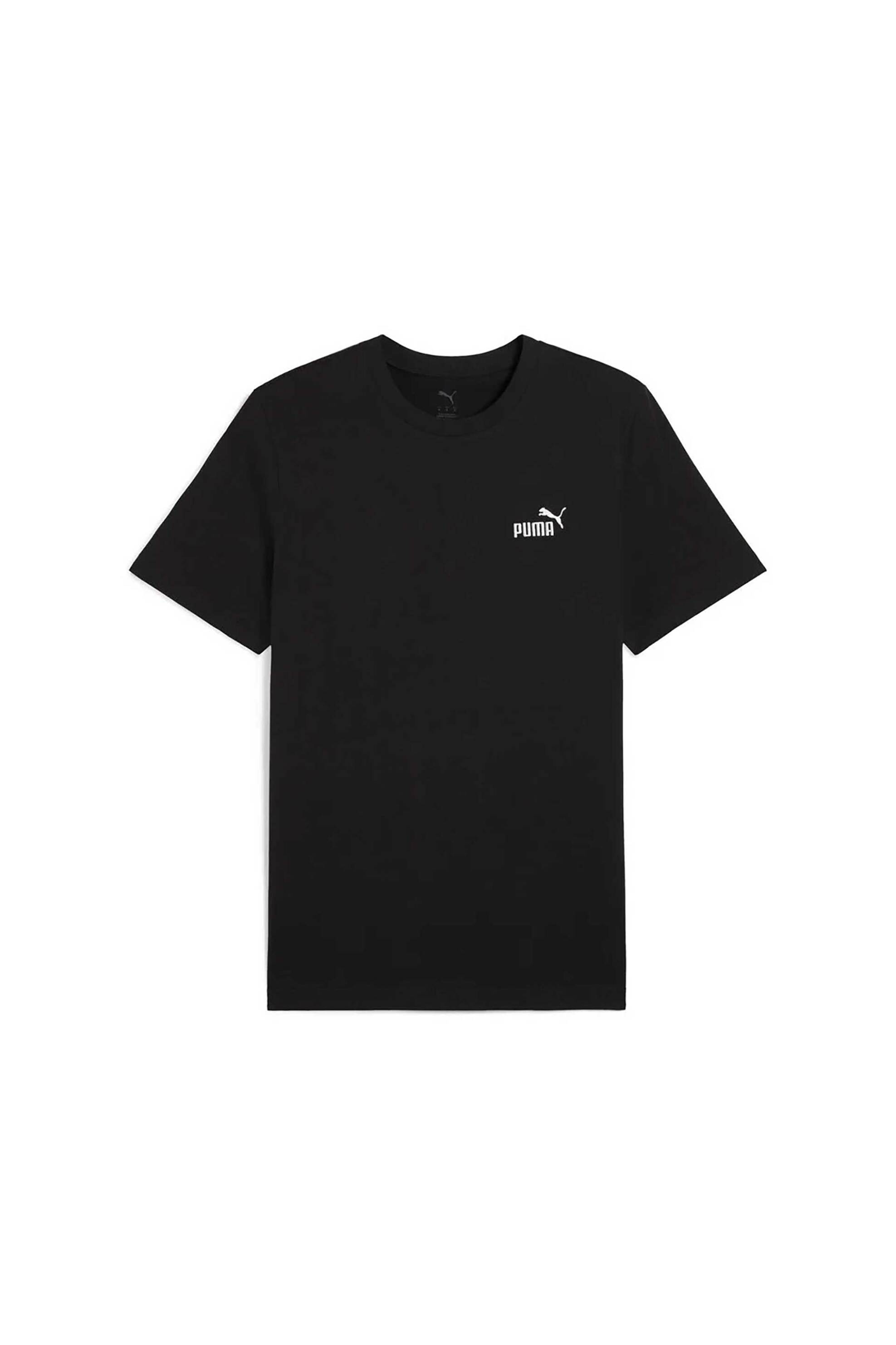 Puma Ανδρικό T-Shirt με Λογότυπο Regular Fit Essential - 682534 Μαύρο