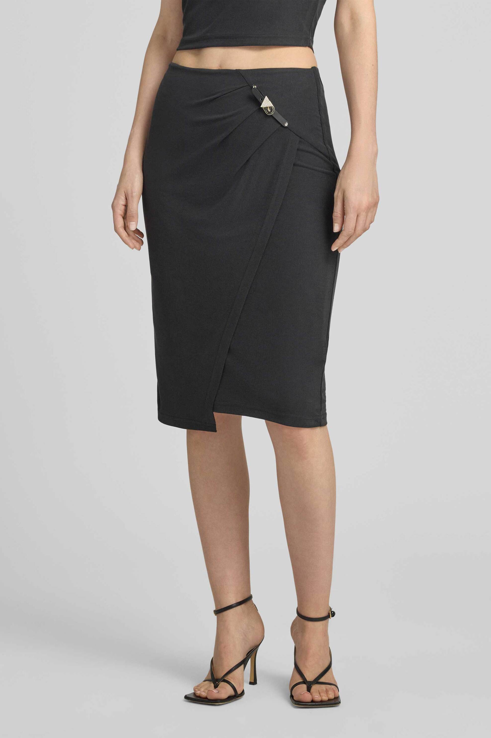 Guess γυναικεία midi φούστα κρουαζέ Slim Fit 