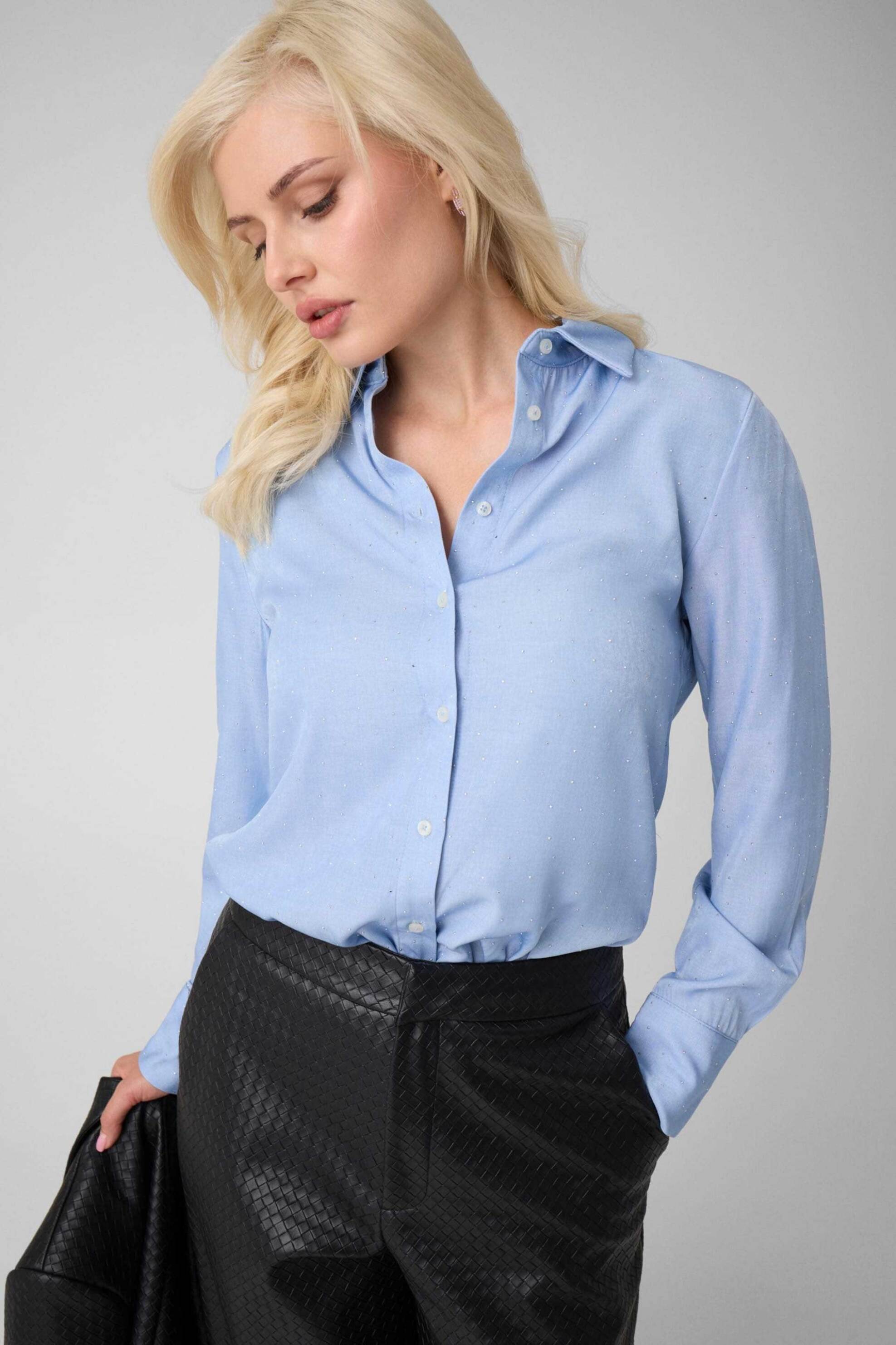 Guess γυναικείο πουκάμισο με τρουκς Regular Fit 