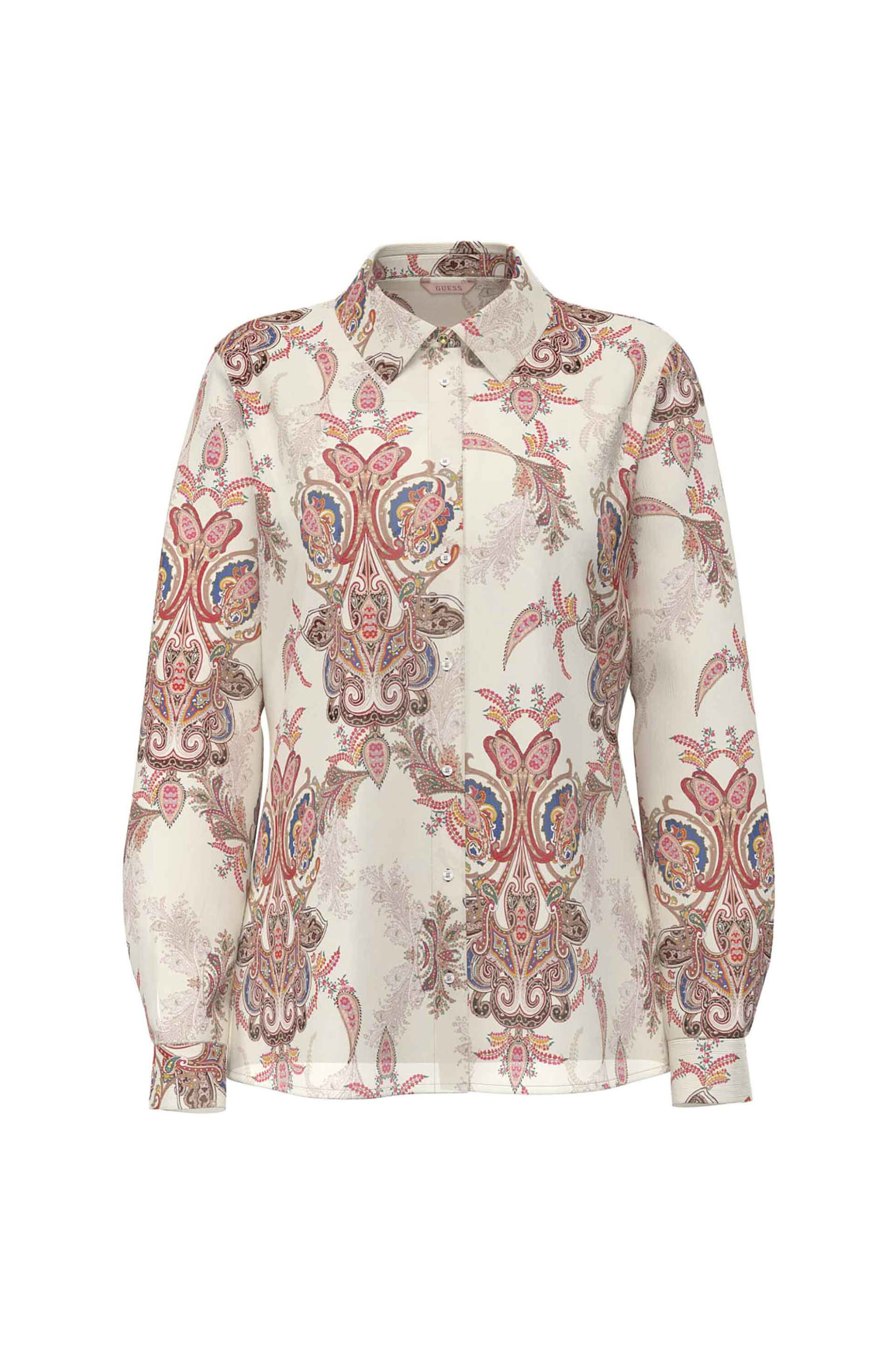 Guess γυναικείο πουκάμισο με all-over print Regular Fit 
