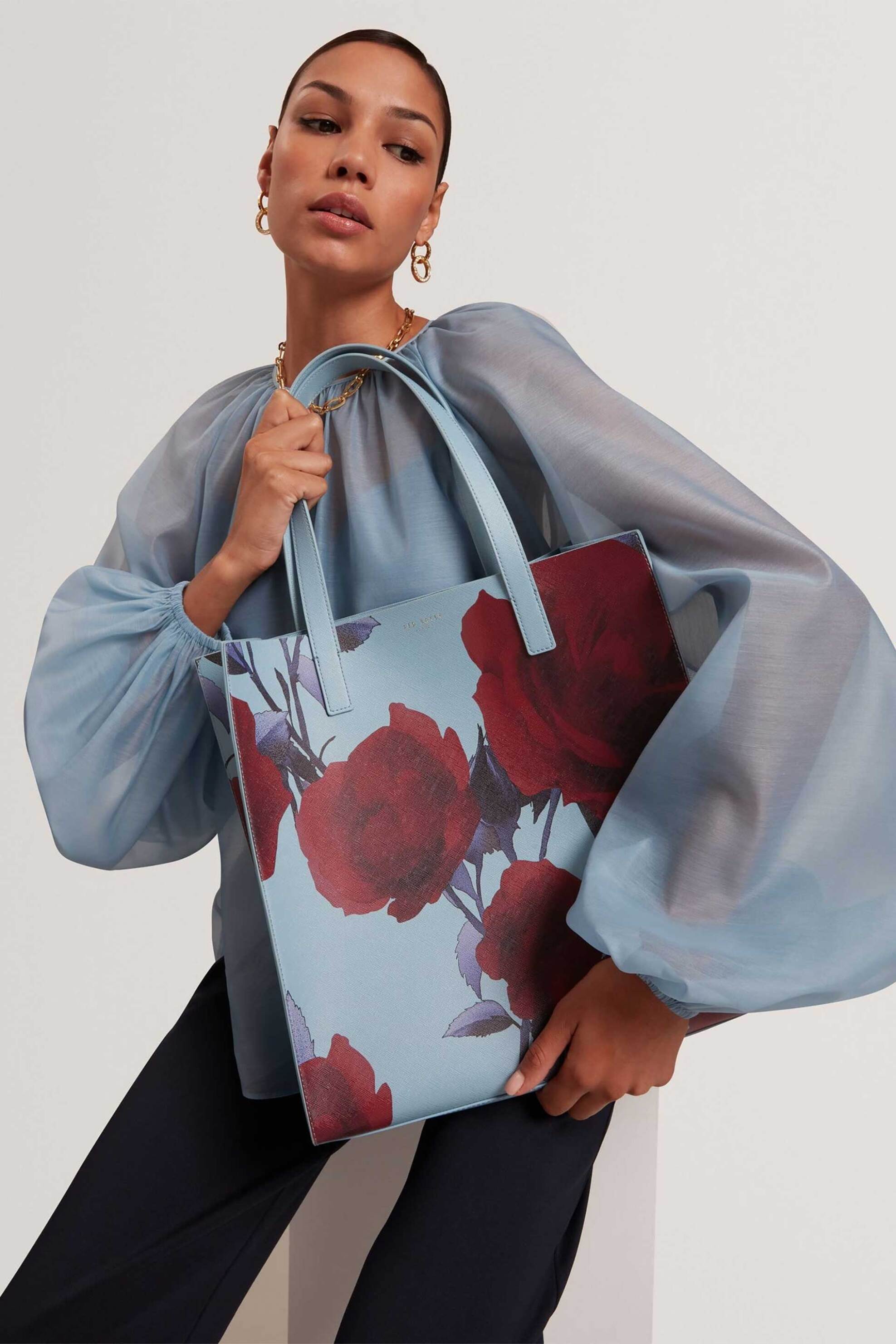 Ted Baker Γυναικεία Τσάντα Ώμου Tote Elyzaa - 282644 Μπλε Baby