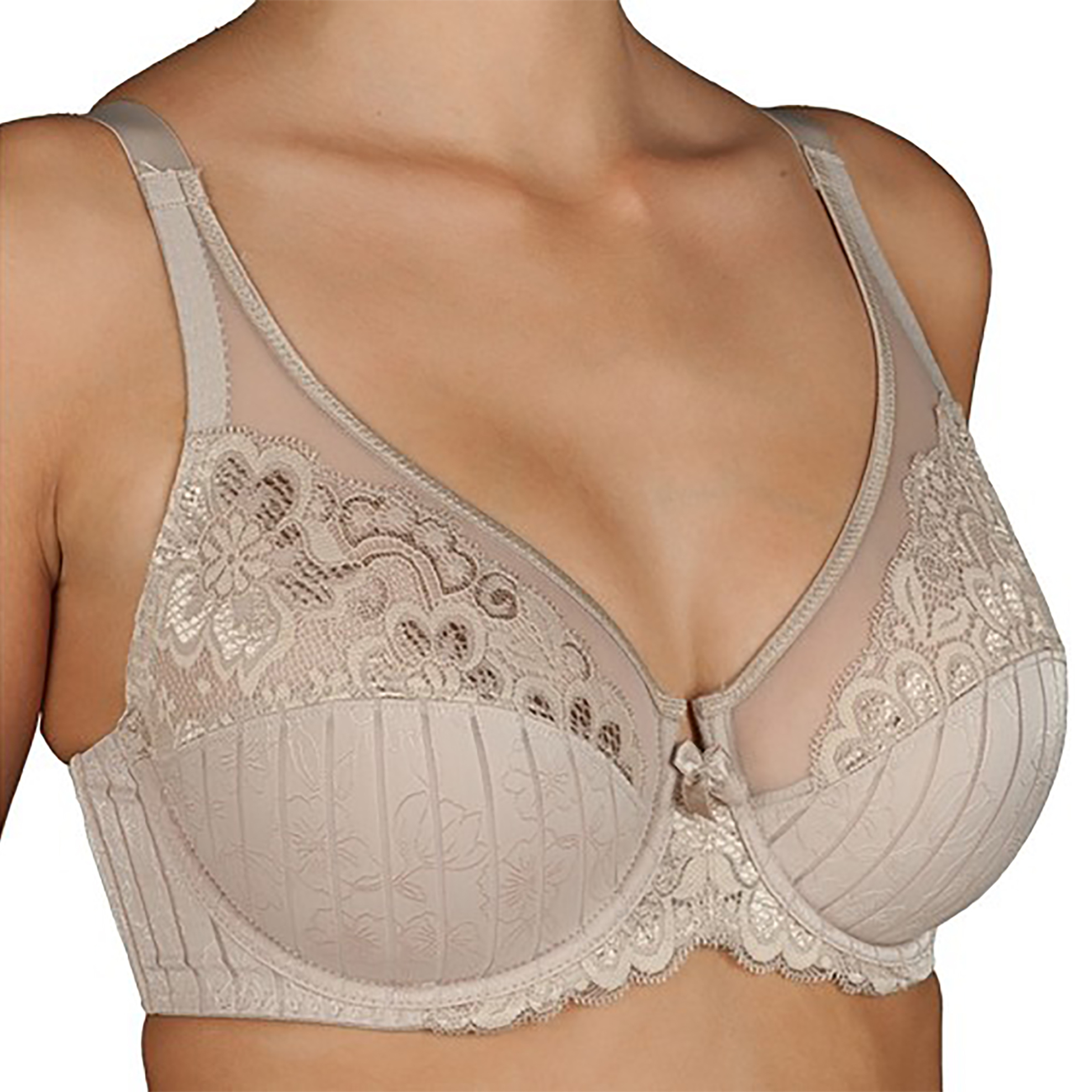 Selene γυναικείο σουτιέν με δαντέλα "Mariluz" Cup E - SELE-MARILUZ/E Μπεζ φωτογραφία