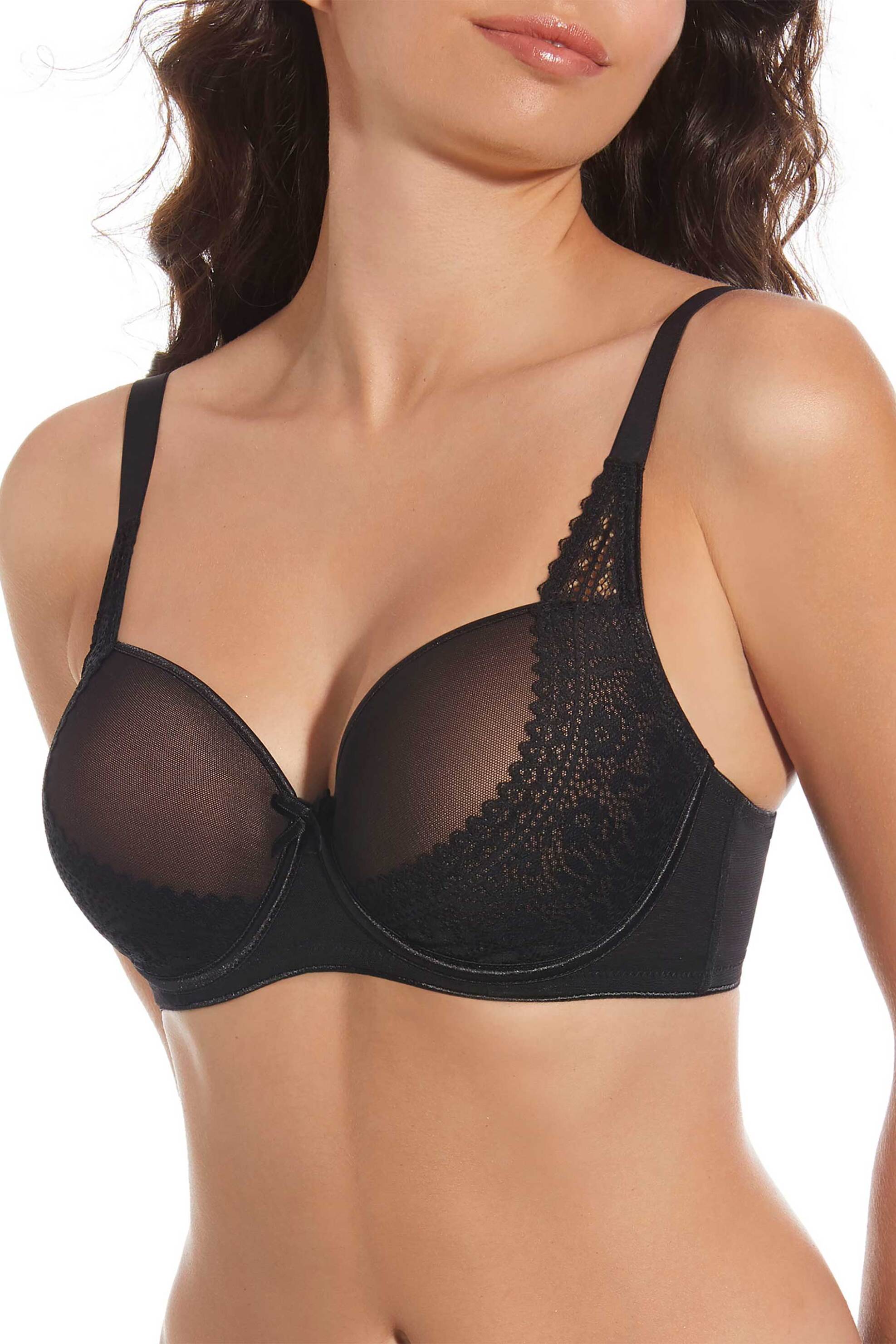 SELENE Selene γυναικείο σουτιέν με δαντέλα "Laia" Cup C - SELE-LAIA/C Μαύρο