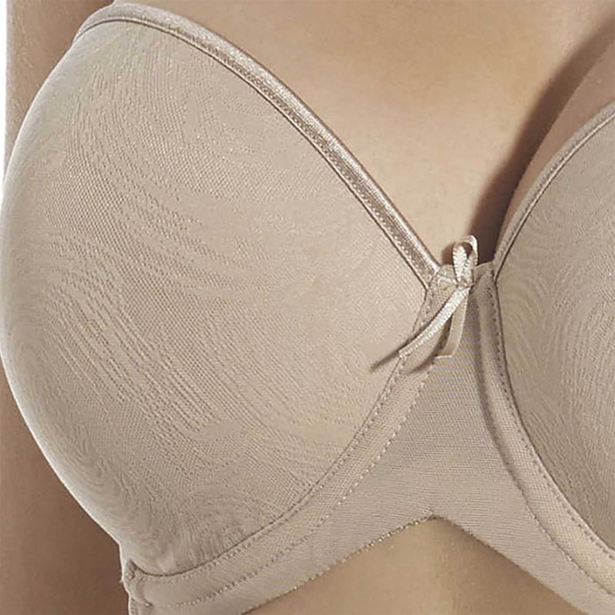 Selene γυναικεio στράπλες σουτιέν με απλικέ φιογκάκι "Vilma" Cup C - SELE-VILMA/C Μπεζ φωτογραφία