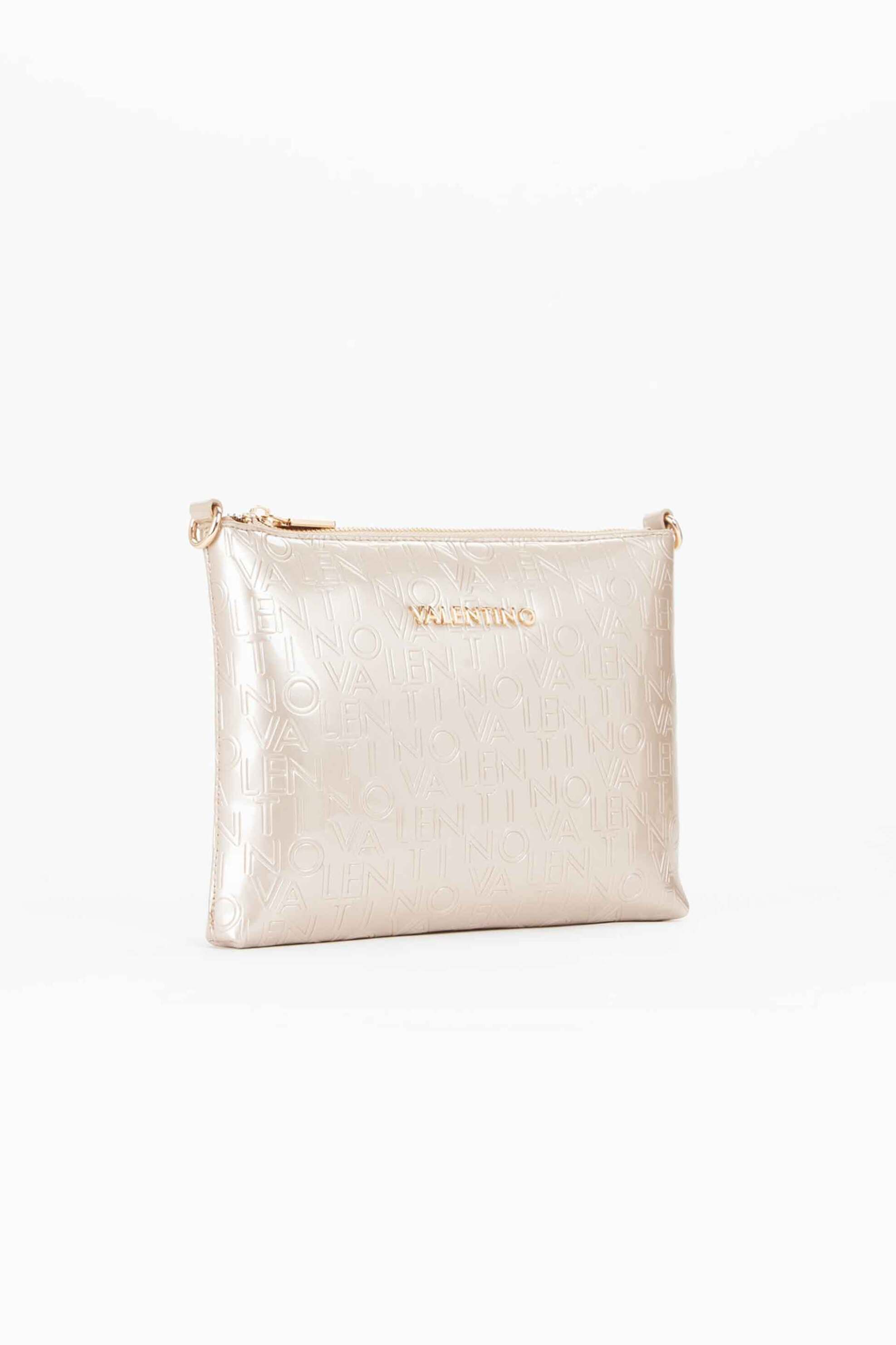 Valentino γυναικείο mini bag με ανάγλυφο σχέδιο και μεταλλικό λογότυπο "Geranium" - 17LVBS8P817/GER Ροζ Ανοιχτό φωτογραφία