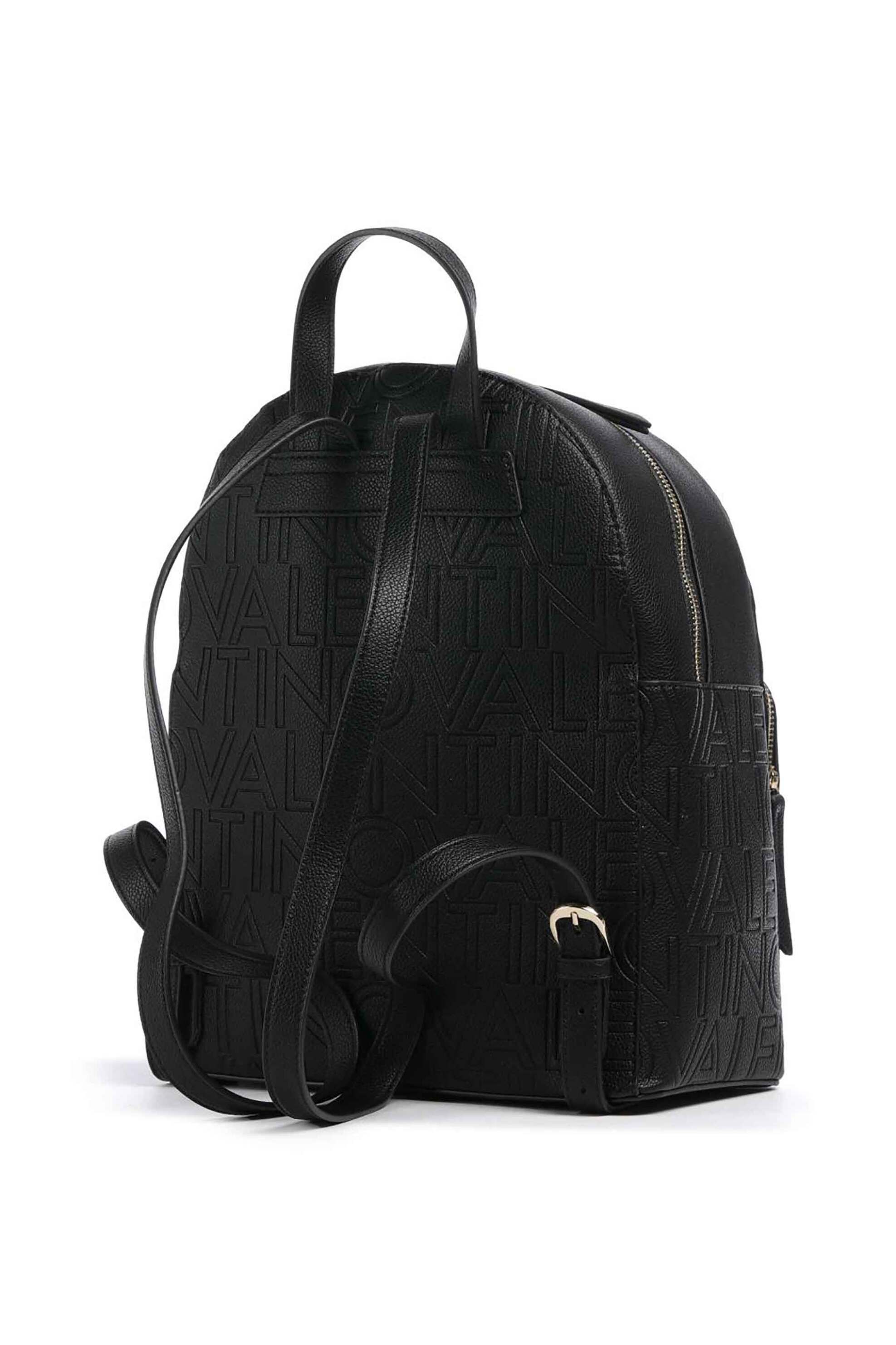 Valentino γυναικείο backpack με all-over ανάγλυφο σχέδιο και μεταλλικό λογότυπο "Pansy" - 17LVBS8PG20/PAN Μαύρο φωτογραφία
