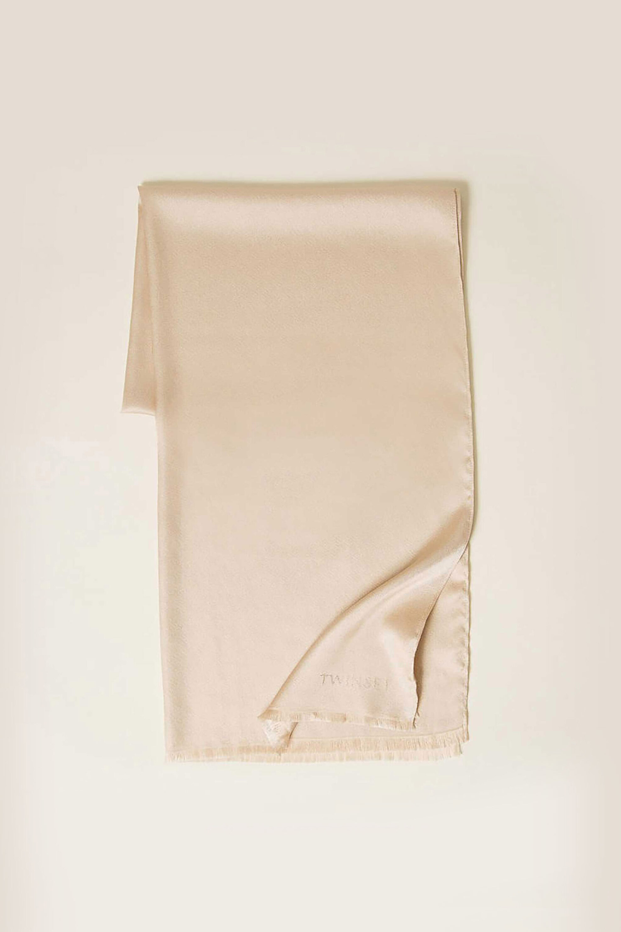 Twinset γυναικείο κασκόλ με jacquard logo - 261TA4330 Μπεζ