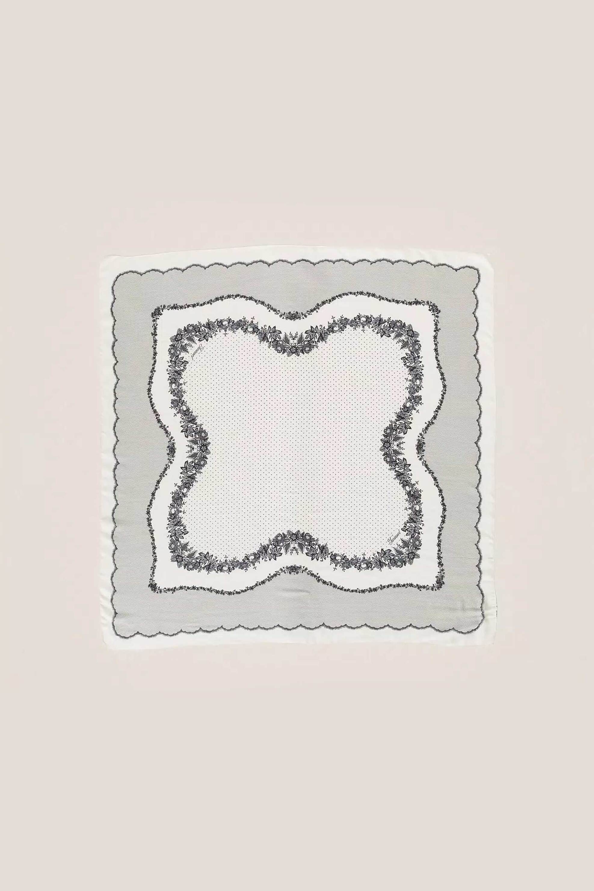 Twinset γυναικείο φουλάρι με print - 262TA4750 Εκρού