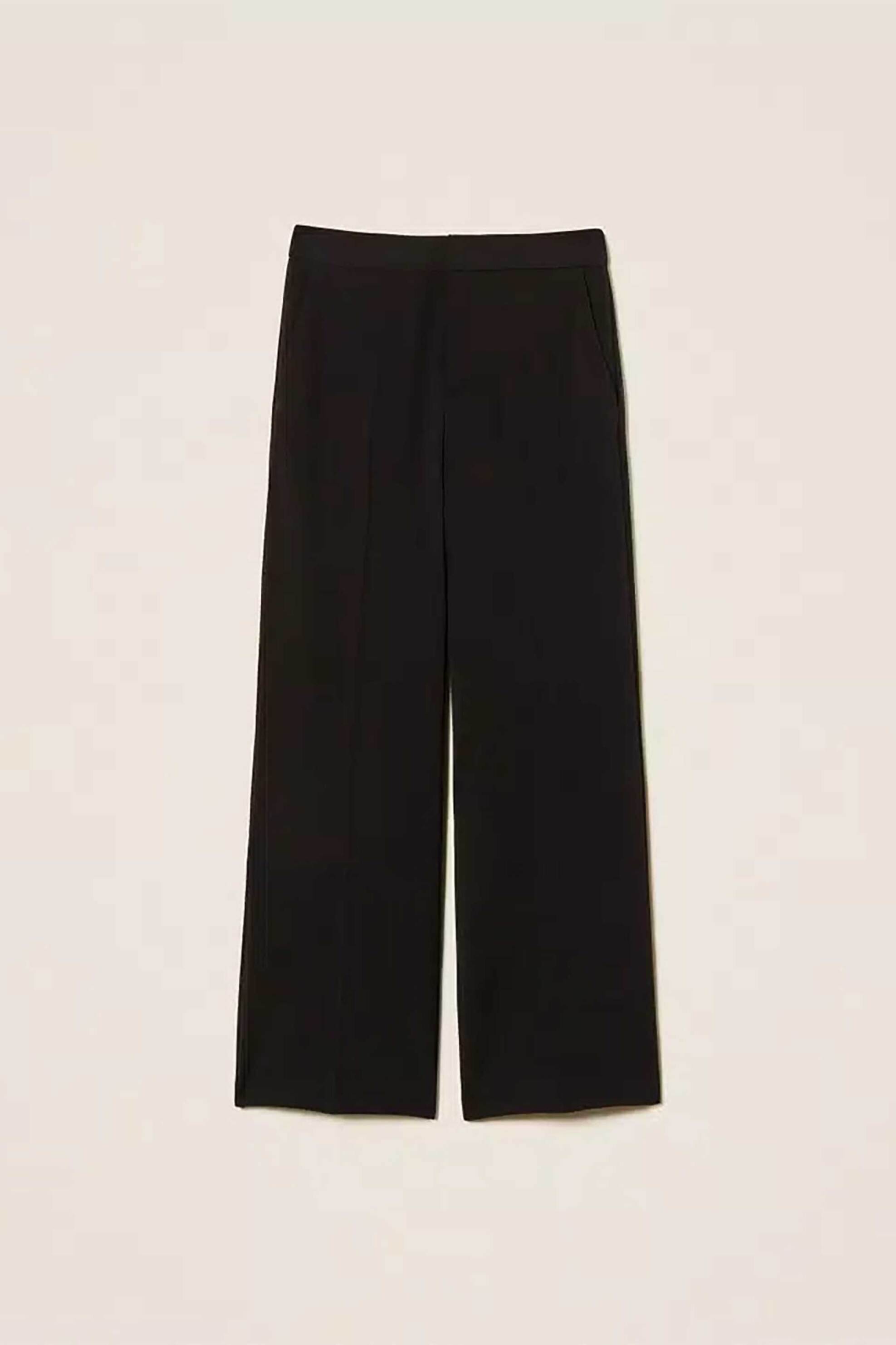 TWINSET Twinset γυναικείο crêpe παντελόνι Straight Leg - 262TT2423 Μαύρο - 4