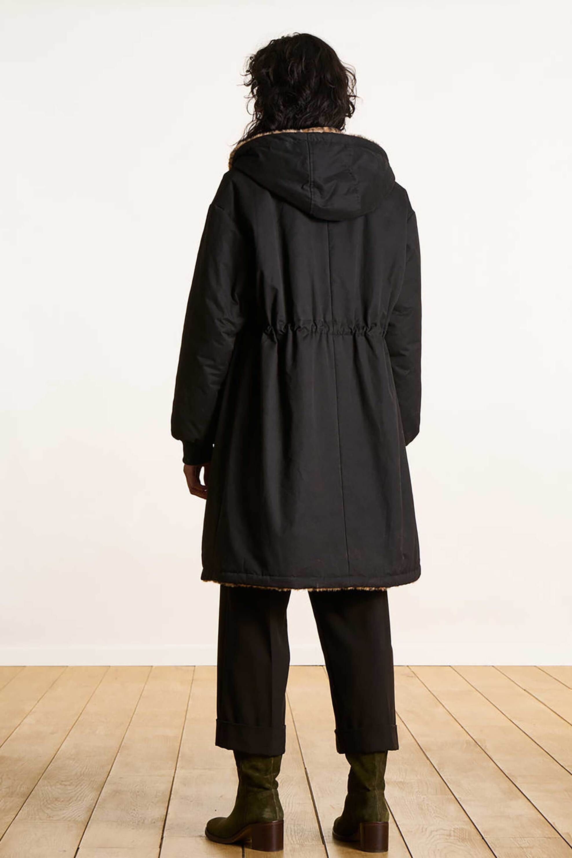 La Fée Maraboutée γυναικείο μπουφάν διπλής όψης - FK-GP-EVER Μαύρο φωτογραφία