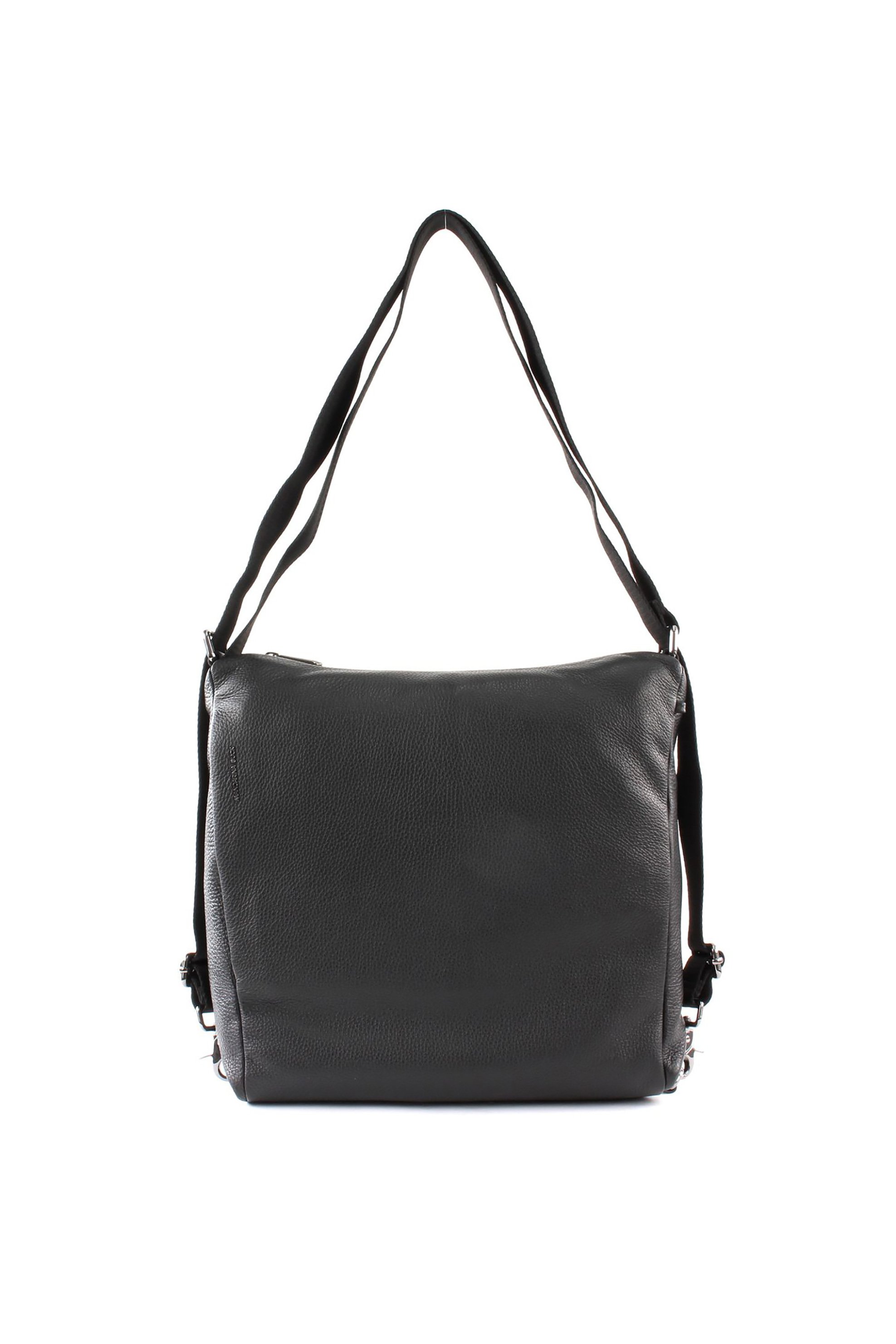 MANDARINA DUCK Mandarina Duck γυναικεία δερμάτινη τσάντα ώμου με μεταλλικό λογότυπο "Mellow" - P10FZT72 Μαύρο