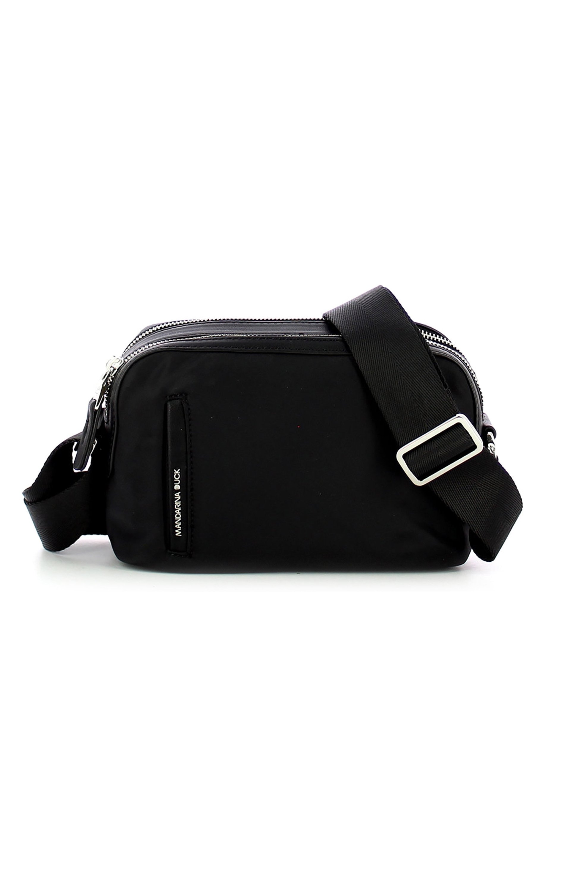 MANDARINA DUCK Mandarina Duck γυναικεία τσάντα crossbody μονόχρωμη με logo print - P10VCT02 Μαύρο