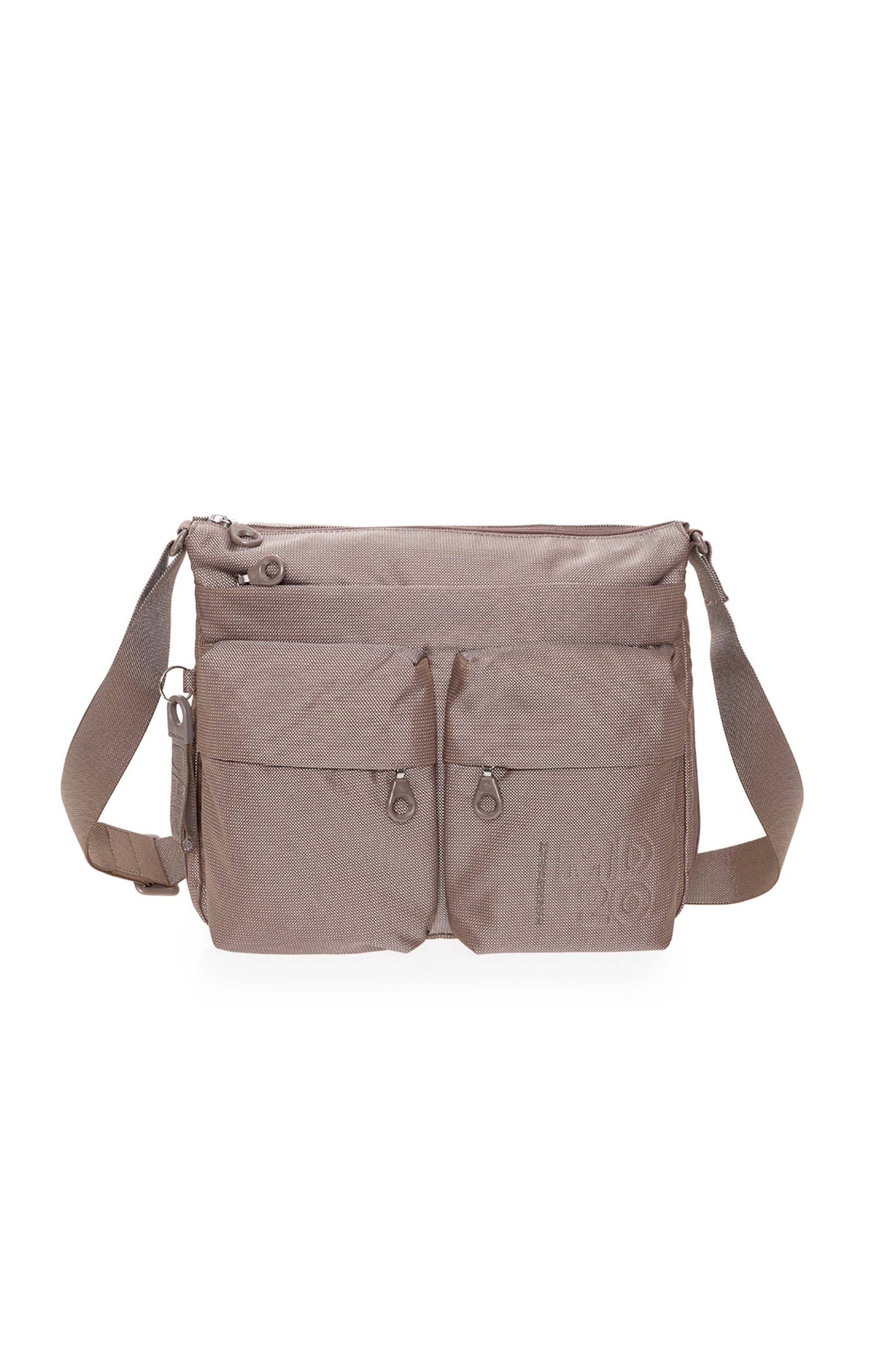 MANDARINA DUCK Mandarina Duck γυναικεία τσάντα crossbody πολυμορφική με πολλαπλές θήκες "MD20" - P10QMTX6 Καφέ Ανοιχτό