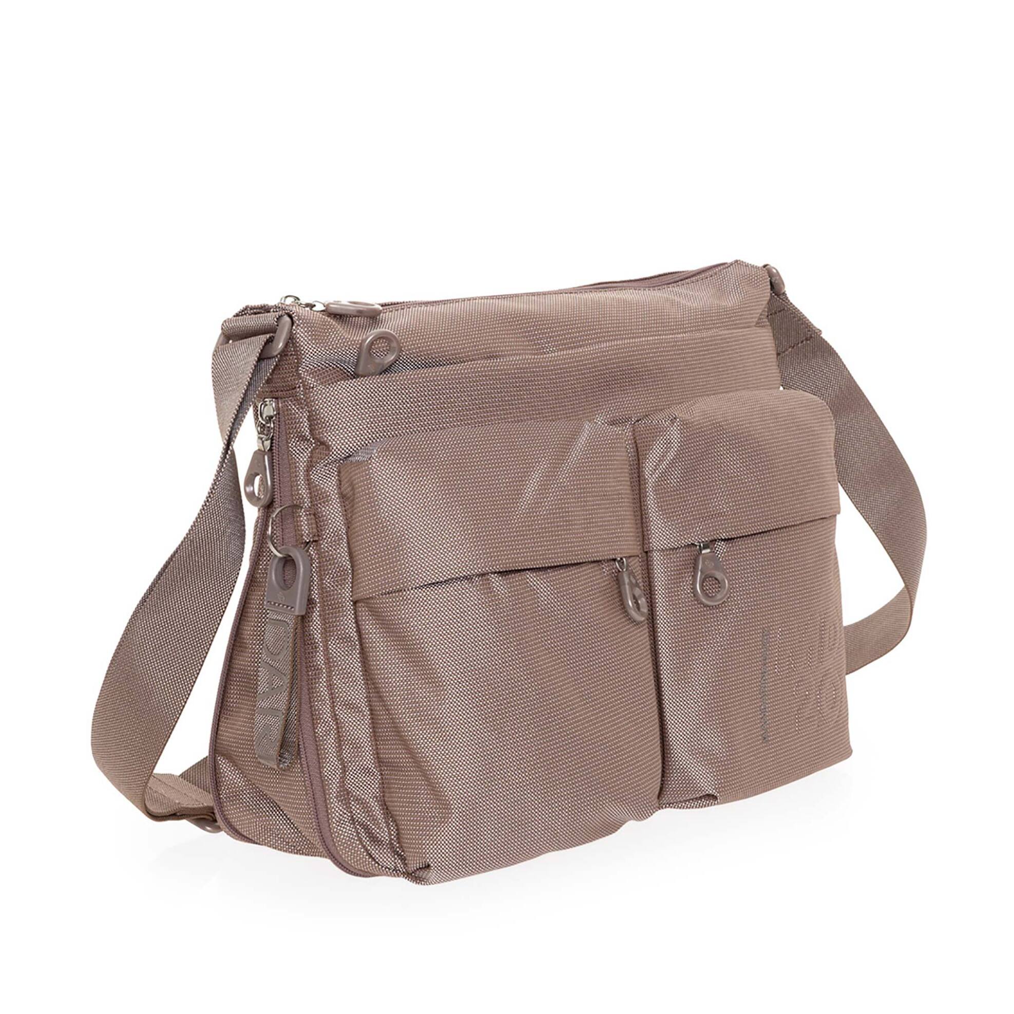 MANDARINA DUCK Mandarina Duck γυναικεία τσάντα crossbody πολυμορφική με πολλαπλές θήκες "MD20" - P10QMTX6 Καφέ Ανοιχτό - 3