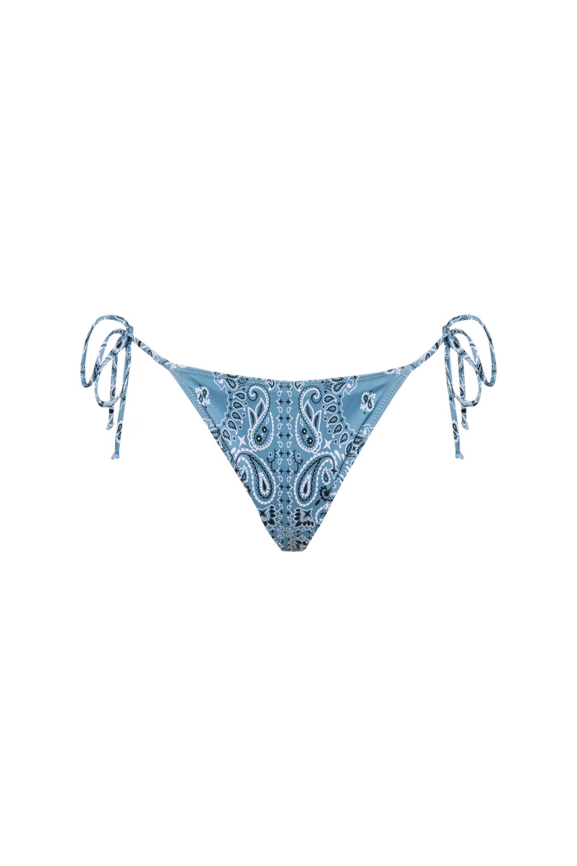 MC2 Saint Barth γυναικείο μαγιό μπικίνι σλιπ "Marielle Classic Bandanna Print" - MRL0001-03185H Γαλάζιο