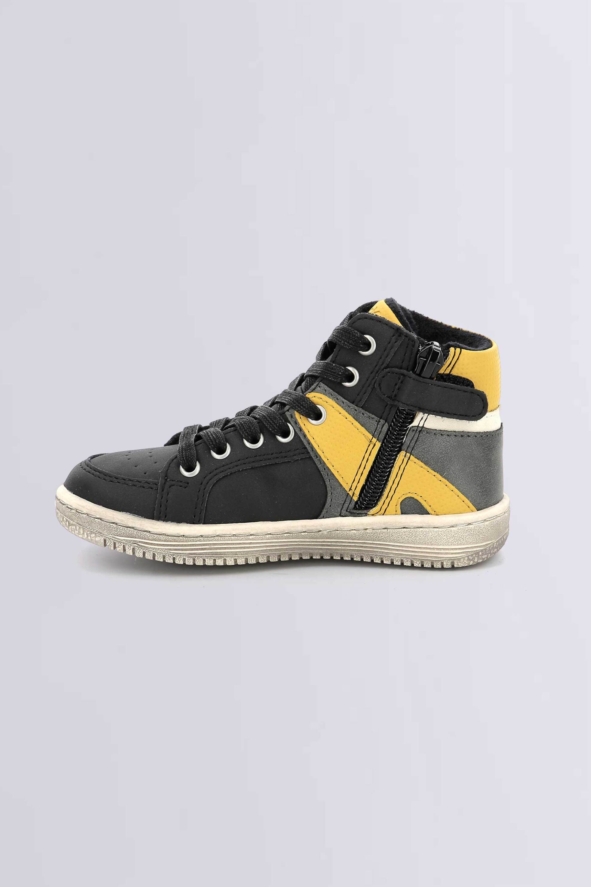 Kickers παιδικά μποτάκια sneakers με κορδόνια "Lowell" - 739356-30 Κίτρινο φωτογραφία