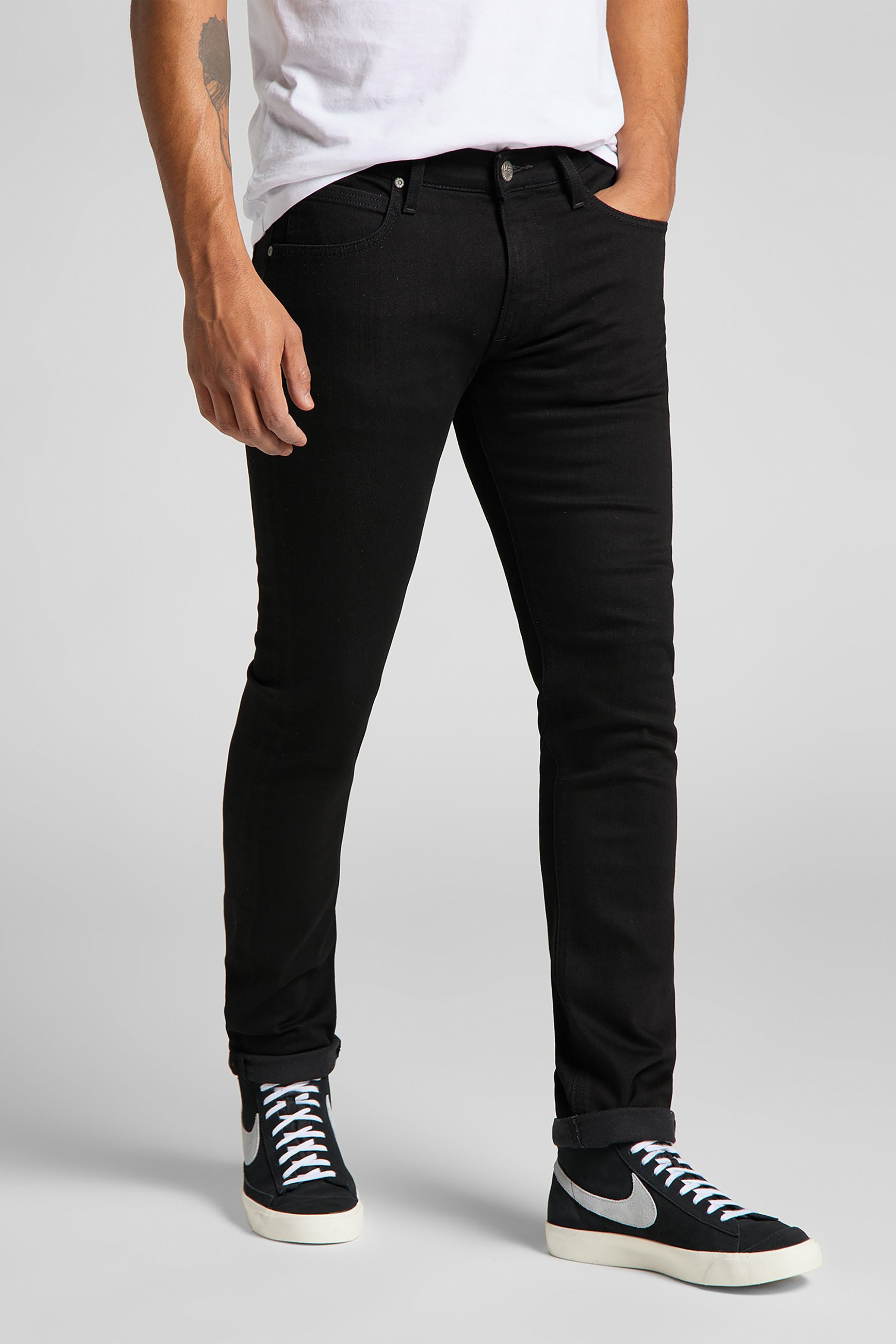 Lee ανδρικό τζιν παντελόνι πεντάτσεπο Slim Fit "Luke" - L719HFAE-** Μαύρο