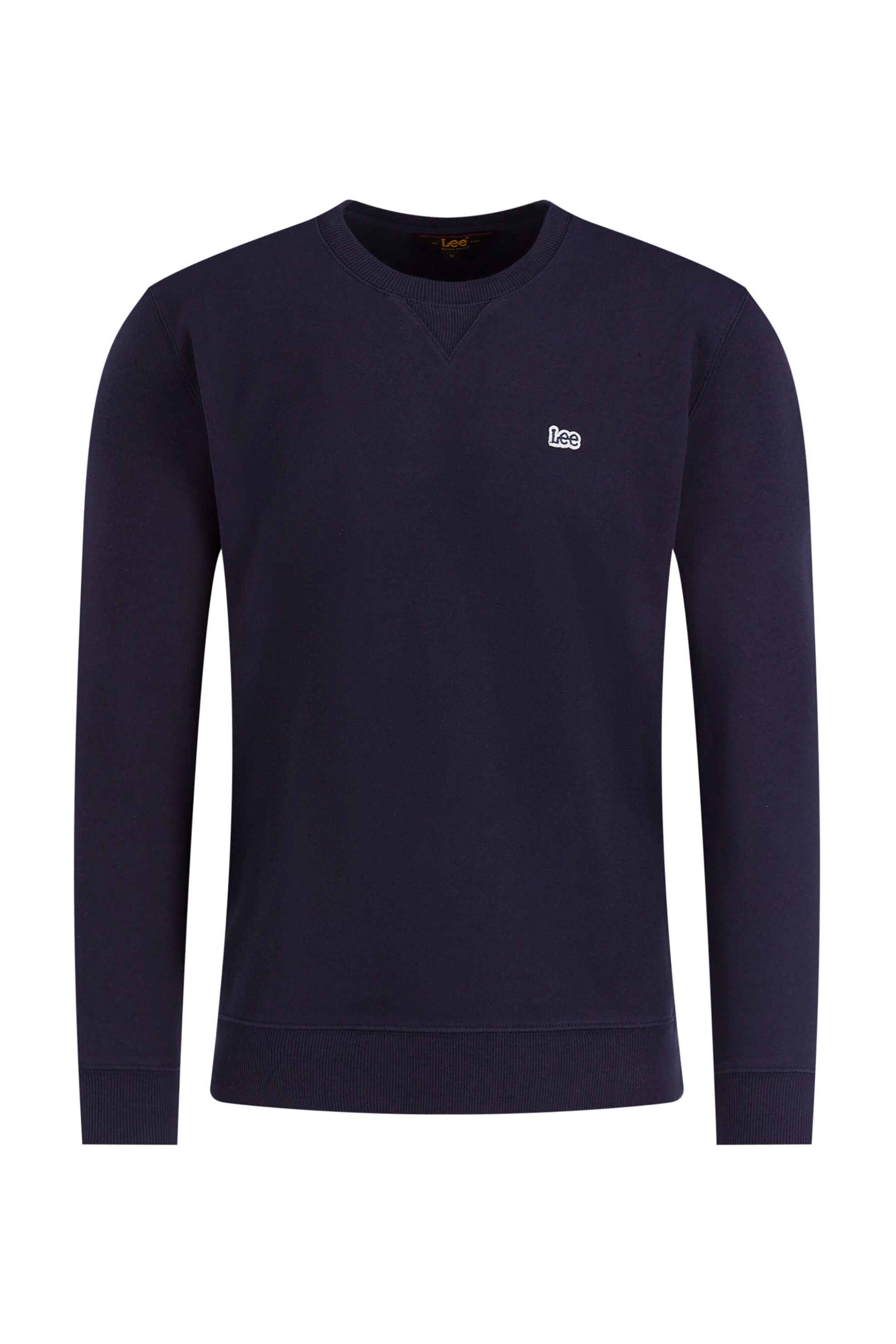 Lee® ανδρική μπλούζα φούτερ μονόχρωμη με κεντημένο λογότυπο - L81ITJMA-** Μπλε Σκούρο φωτογραφία